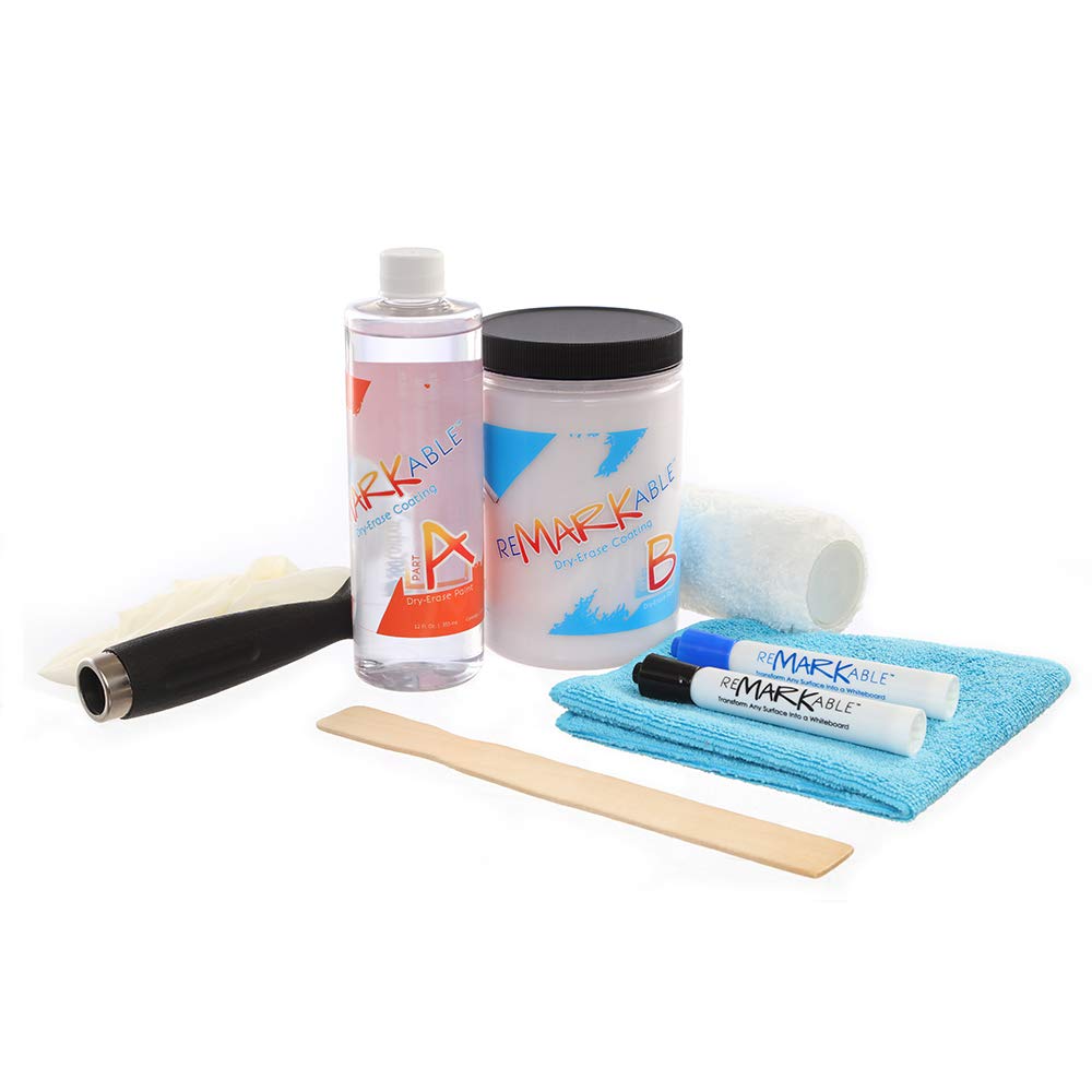 Whiteboard Paint Kit - 6 Pack (100 Sq Ft Coverage) for Walls, DIY Whiteboard Surfaces - Perfect for Home Office, Classroom & Creative Spaces