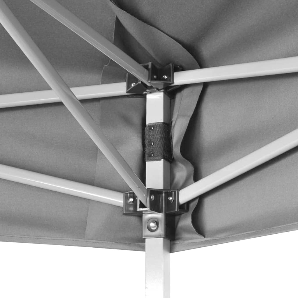 11.8'x10.2' Hexagonal Pop-Up Canopy Tent - Instant Folding Outdoor Shelter with Legs, Portable Gray Marquee for Camping, Beach, Picnics & Outdoor Events