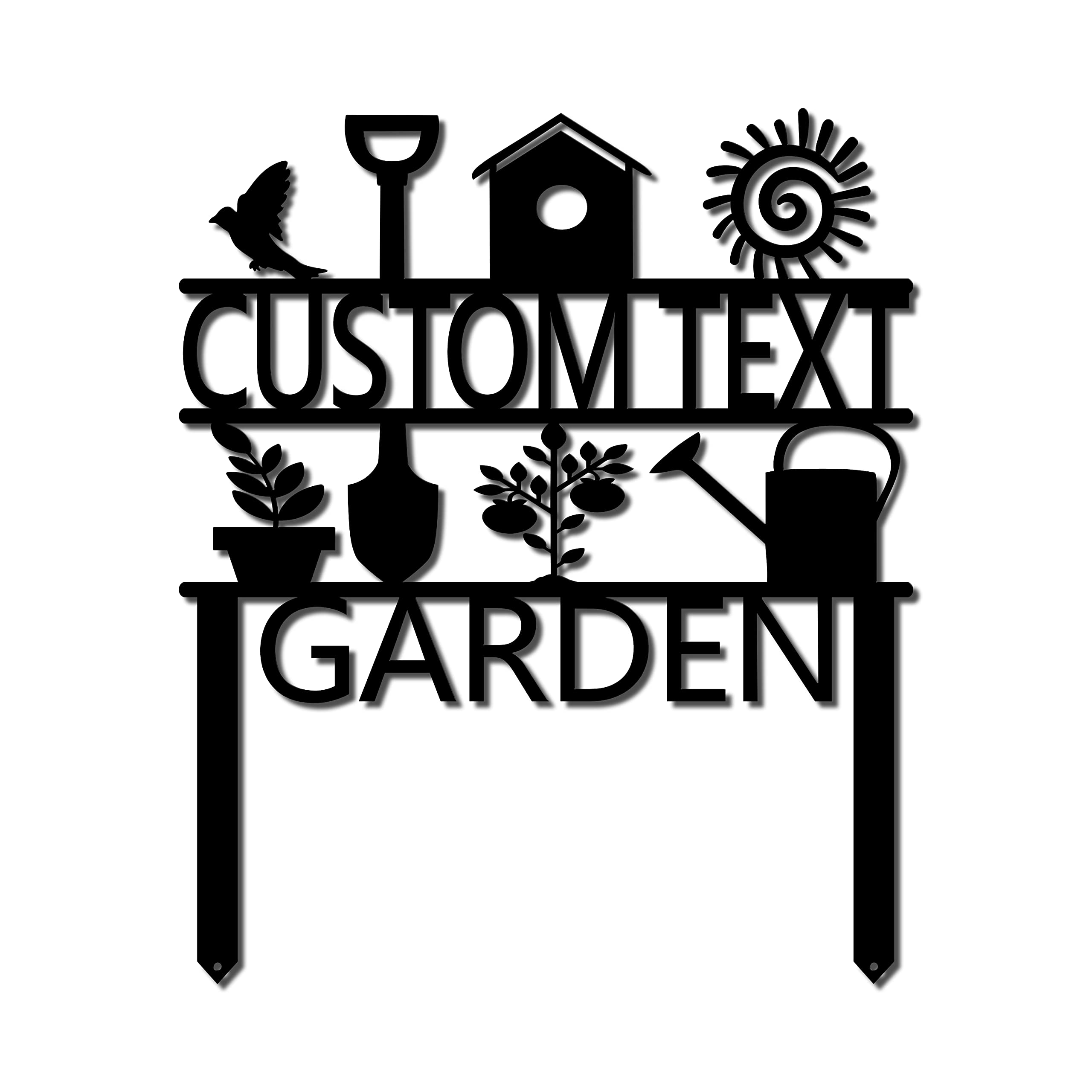 Custom Personalized Garden Sign - 23
