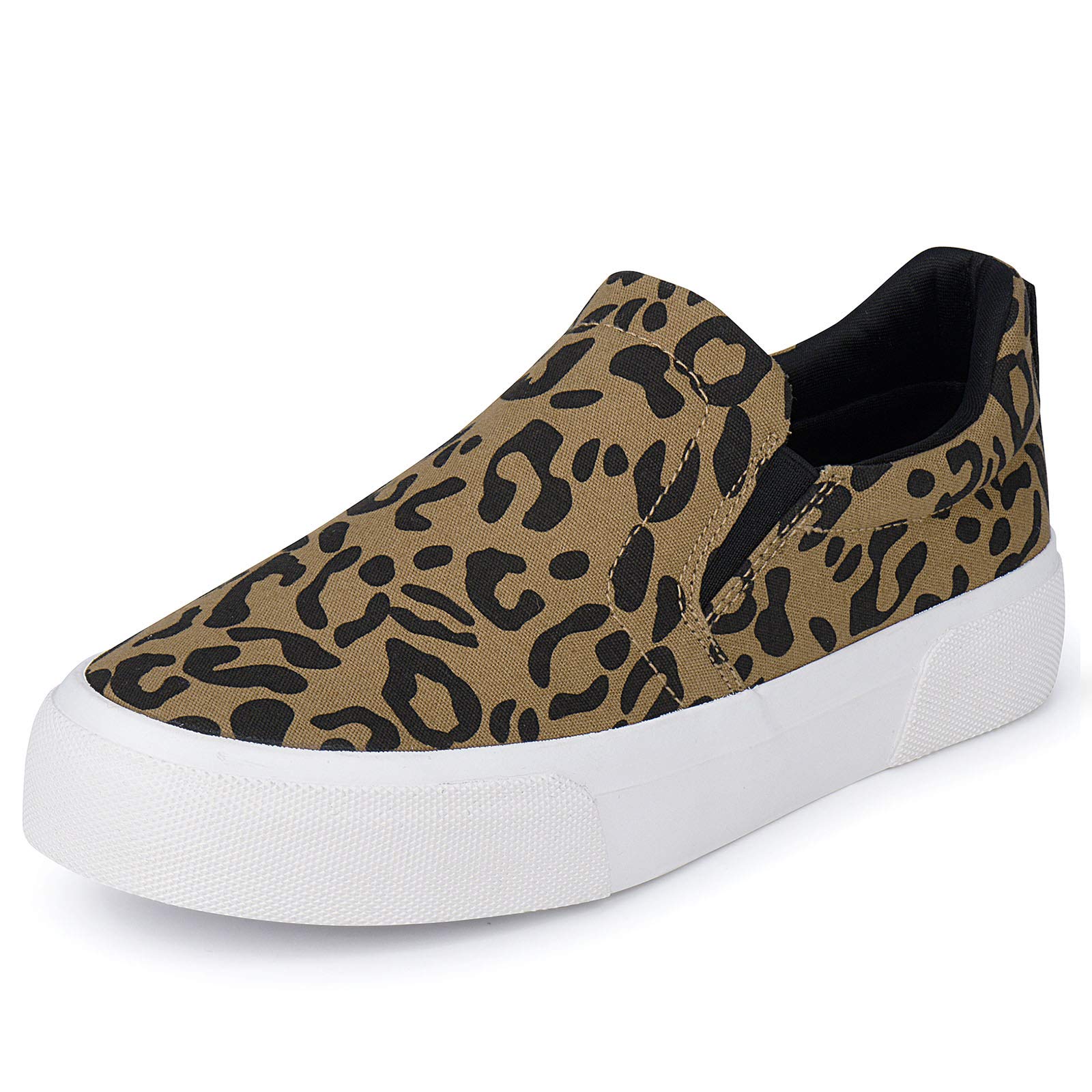 JENN ARDOR Women's Comfortable Perforated Slip-On Sneakers - Breathable Casual Walking Shoes for Women | Perfect for Work, Travel & Everyday Wear