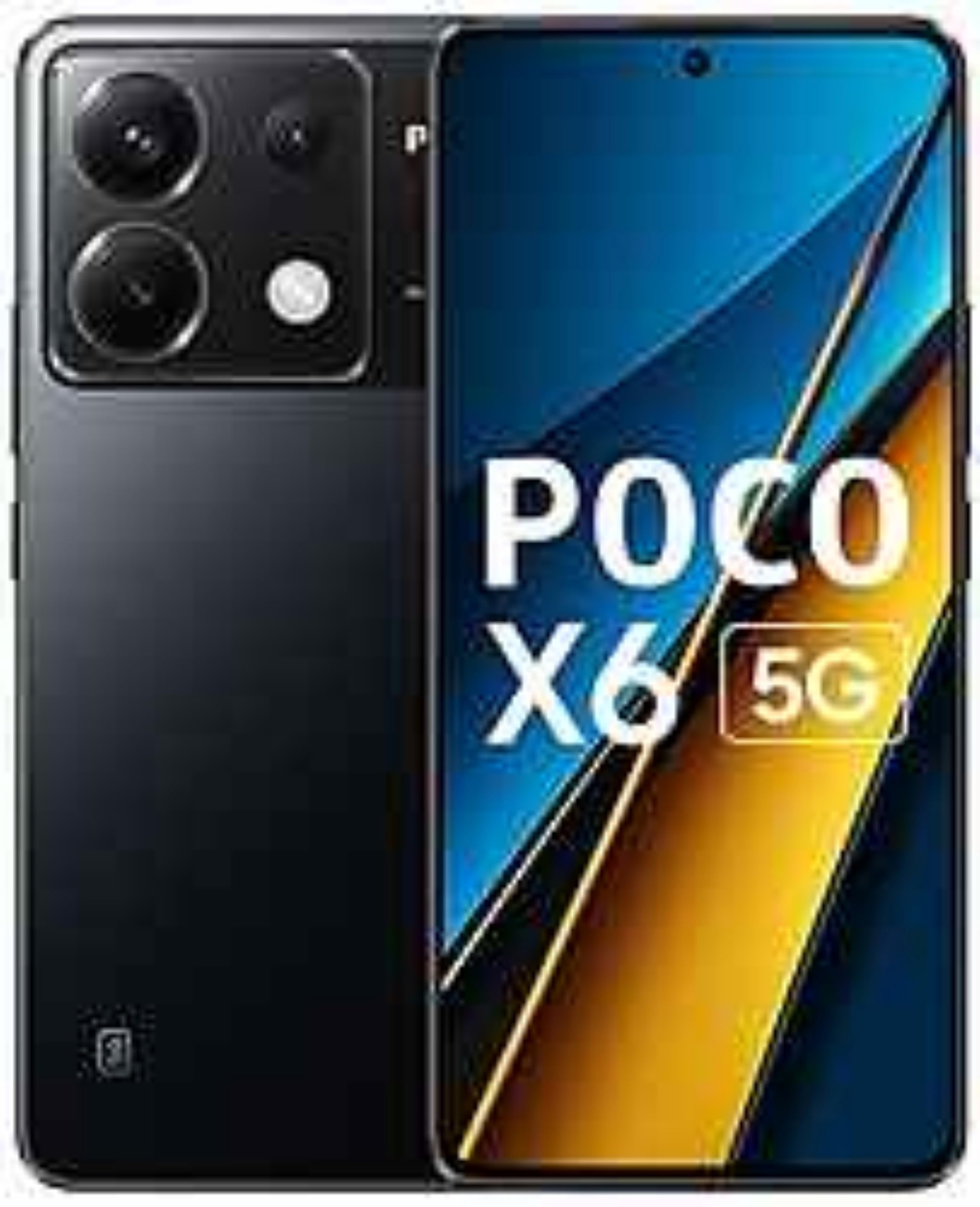Xiaomi Poco X6 5G Smartphone - 256GB Storage, 12GB RAM, Black (Model 23122PCD1G) - Fast Performance for Gaming, Streaming & Productivity | Unlocked for All Carriers