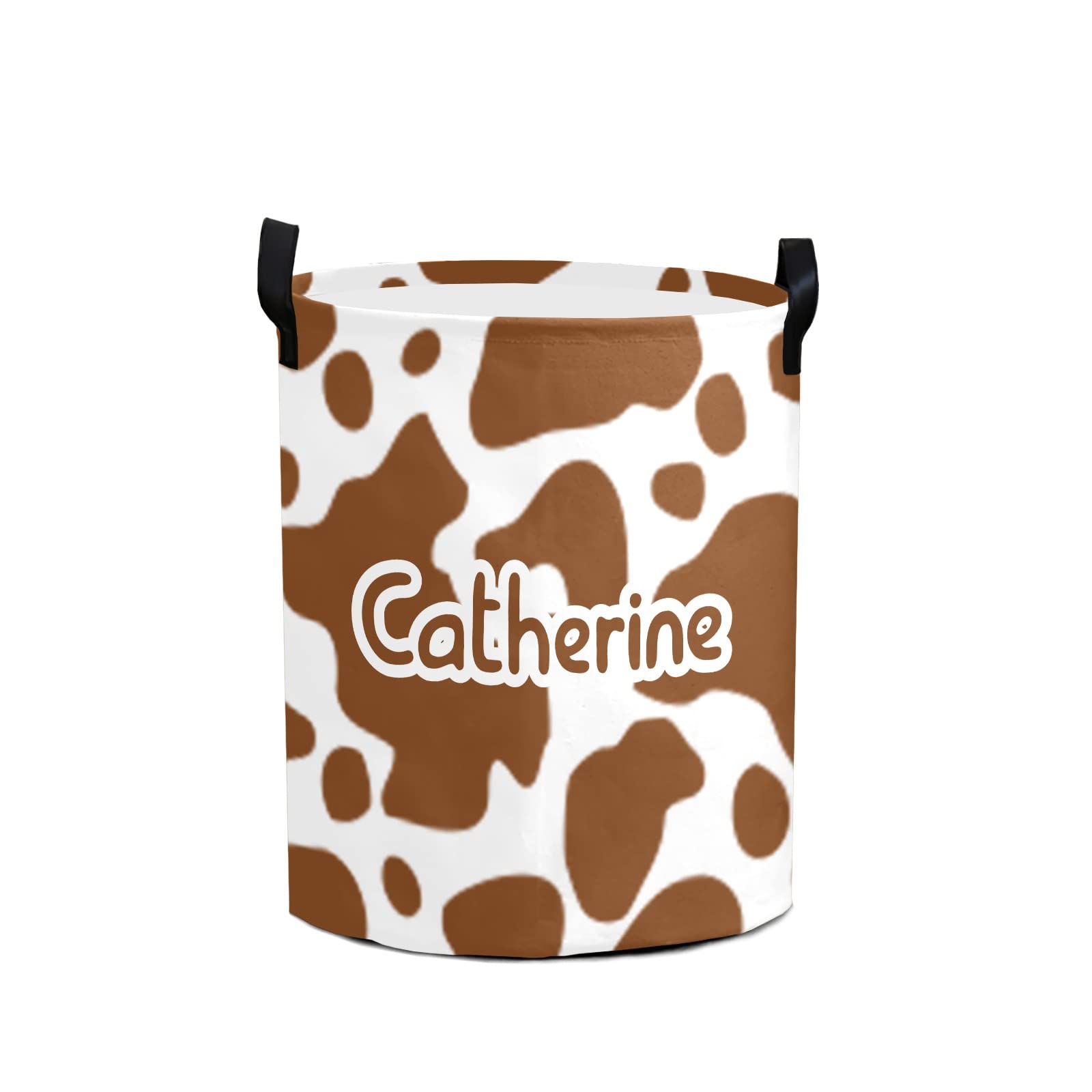 Custom Personalized Animal Laundry Basket with Name - Toy Storage Organizer & Clothes Hamper with Handle for Bathroom, Living Room, Nursery - Durable Fabric Storage Bin for Kids Room, Baby Essentials (Style 8)