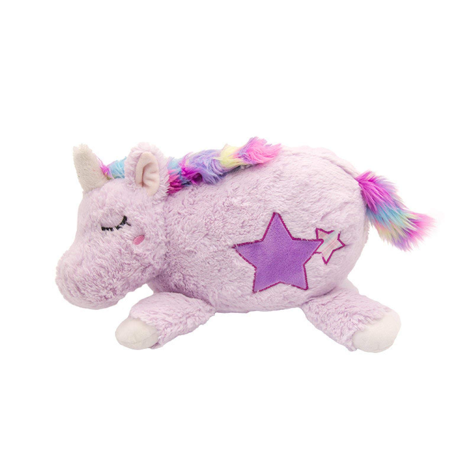 Heartbeat Puppy Plush Toy - Dog Training Aid with Calming Heartbeat, Rainbow Unicorn Stuffed Animal for Puppy Anxiety Relief | Perfect for Separation Anxiety, Crate Training & Comforting Lonely Pets