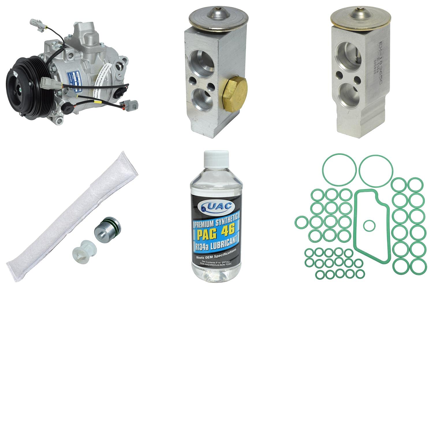 HVAC A/C Compressor Replacement Kit - Compatible with Multiple Car Models | High-Performance Auto AC Compressor Kit for Smooth Cooling | Perfect for DIY Repairs & Professional Mechanics
