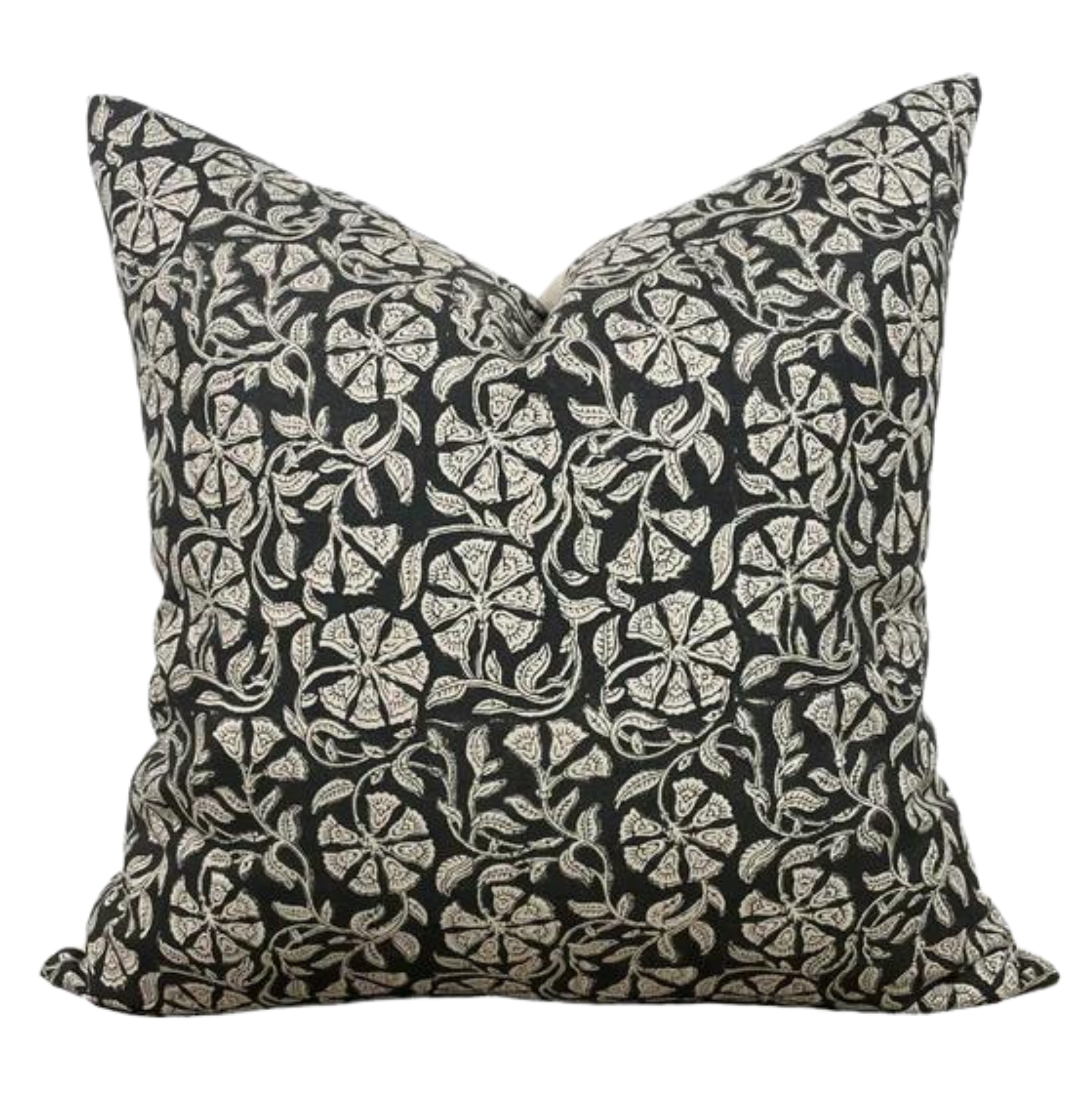 READY TO SHIP Designer Lomita Block Print Pillow Cover - Handmade Cotton Decorative Throw Pillow Case for Sofa, Bed & Home Decor