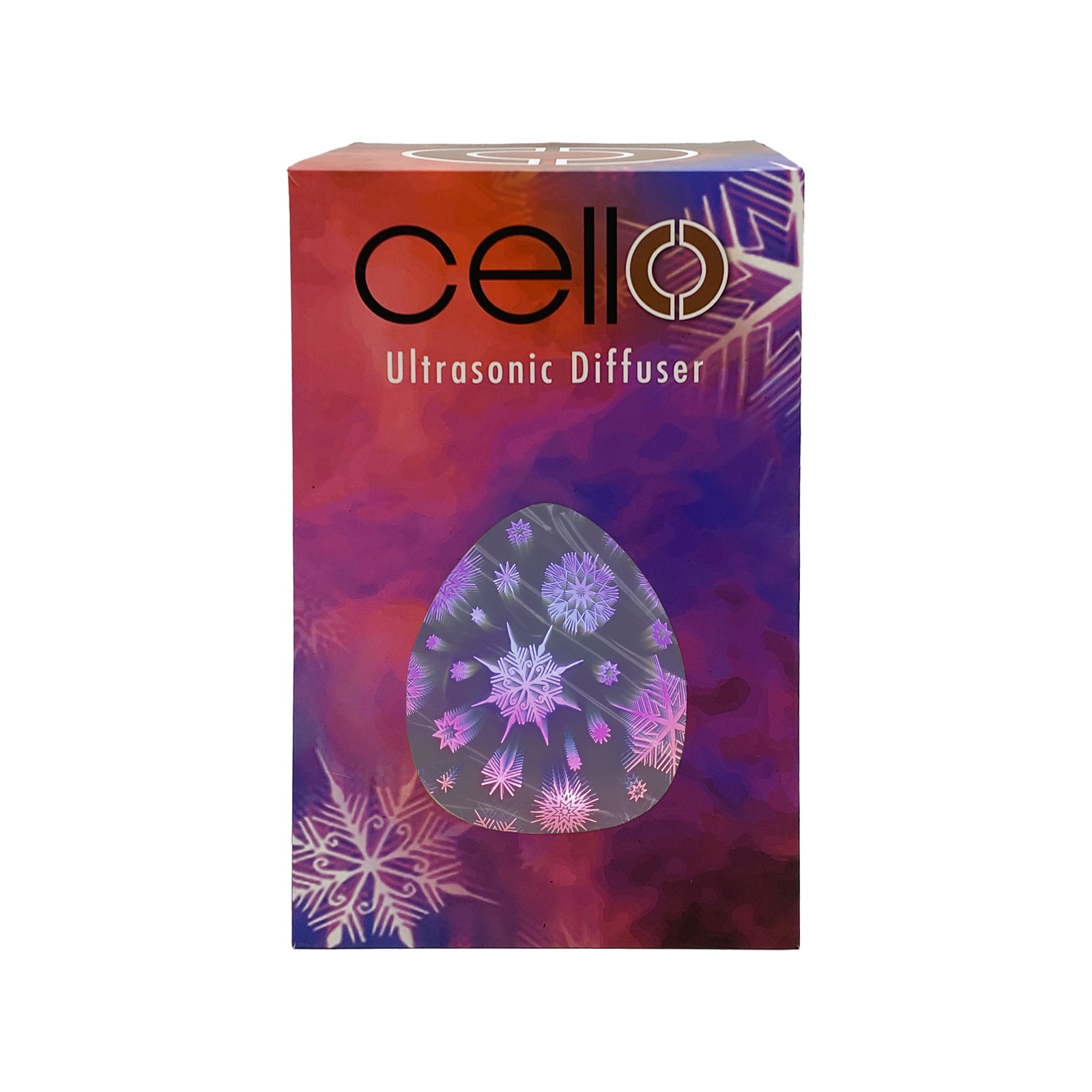 Premium Cello Snowflake 3D Large Ultrasonic Essential Oil Diffuser with 7 Aromatherapy Oils - Harmony Mix for Home, Office & Spa Relaxation
