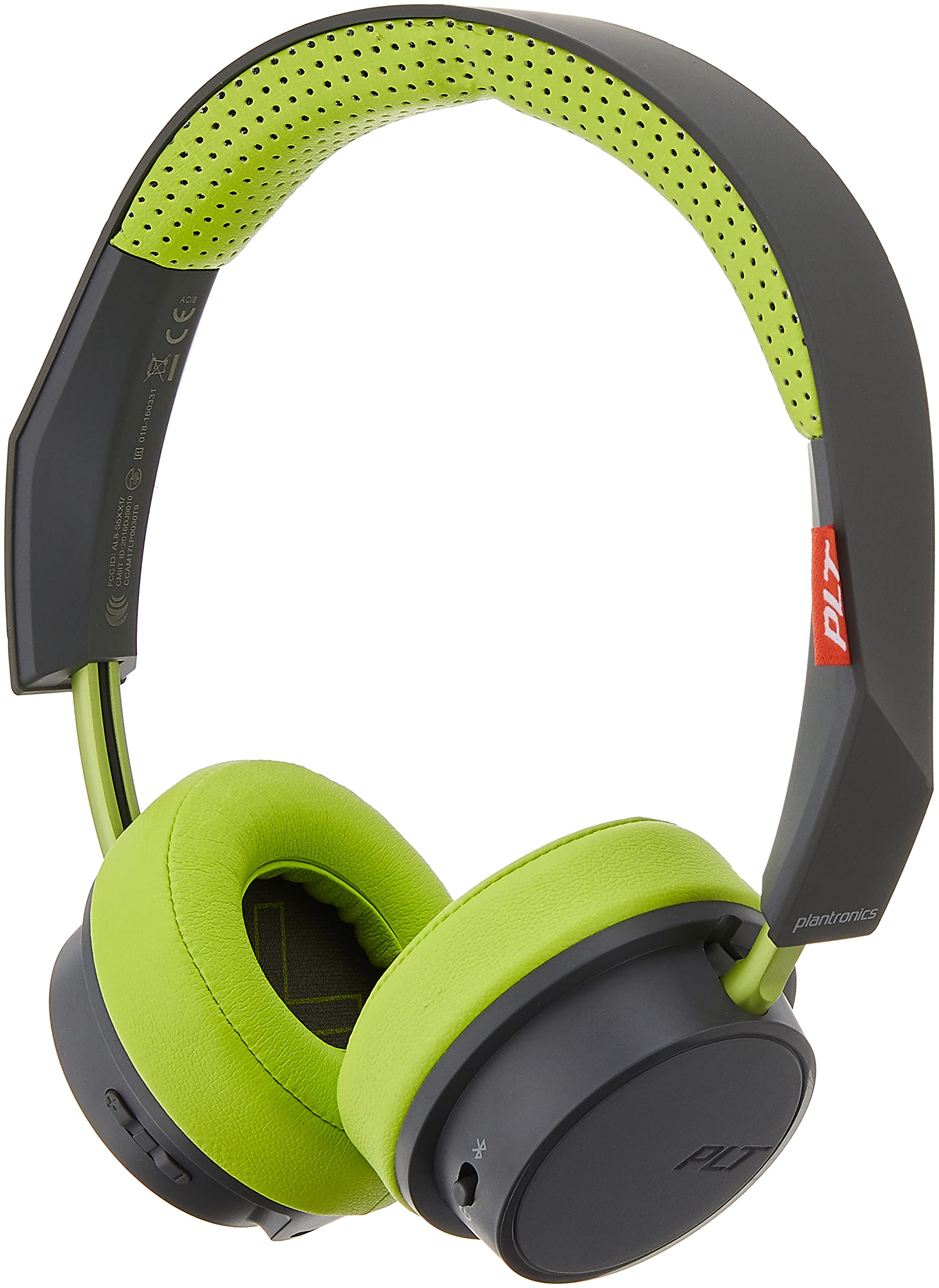 Plantronics BACKBEAT 505 Wireless Bluetooth Headphones - Grey (Over-Ear, Noise Cancelling) for Office Work, Commuting & Gym Workouts