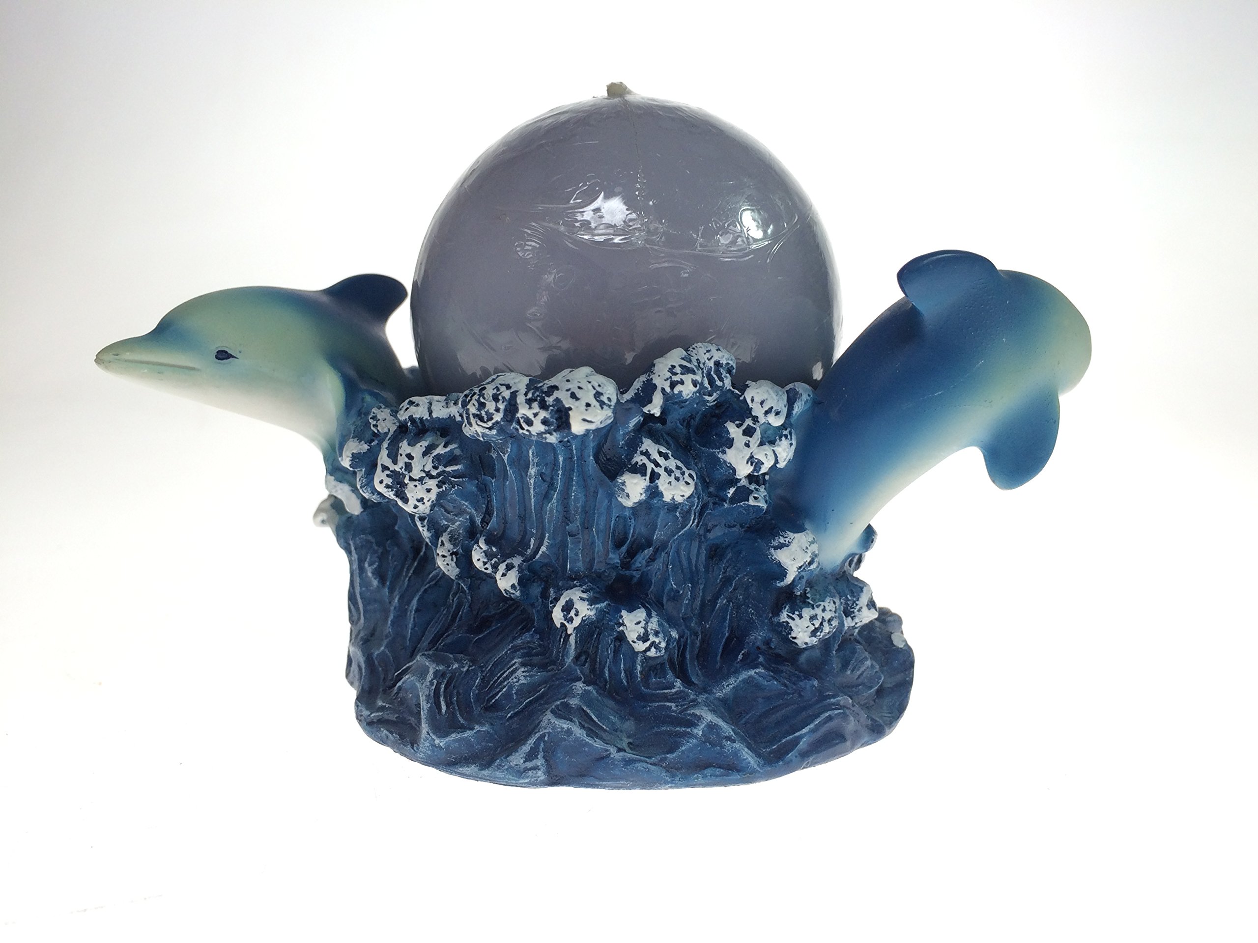 Aqua Wonders Small Dolphin Candle Holder with Candle Included - Elegant Home Decor for Bathroom, Bedroom, or Romantic Dinner Ambiance