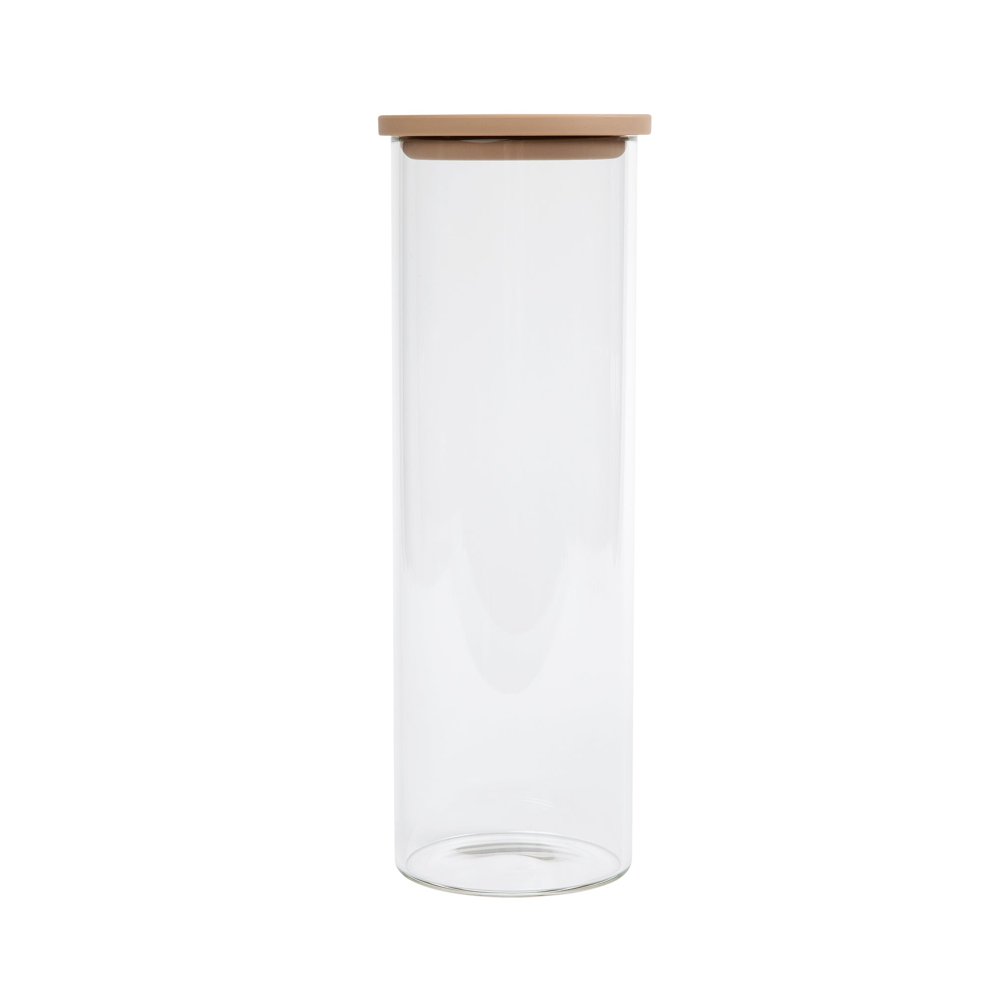 Luvele 1600ml Tall Glass Vacuum Container Set of 3 - Airtight Food Storage for Kitchen, Pantry & Meal Prep - Perfect for Coffee, Tea, Dry Goods & Leftovers