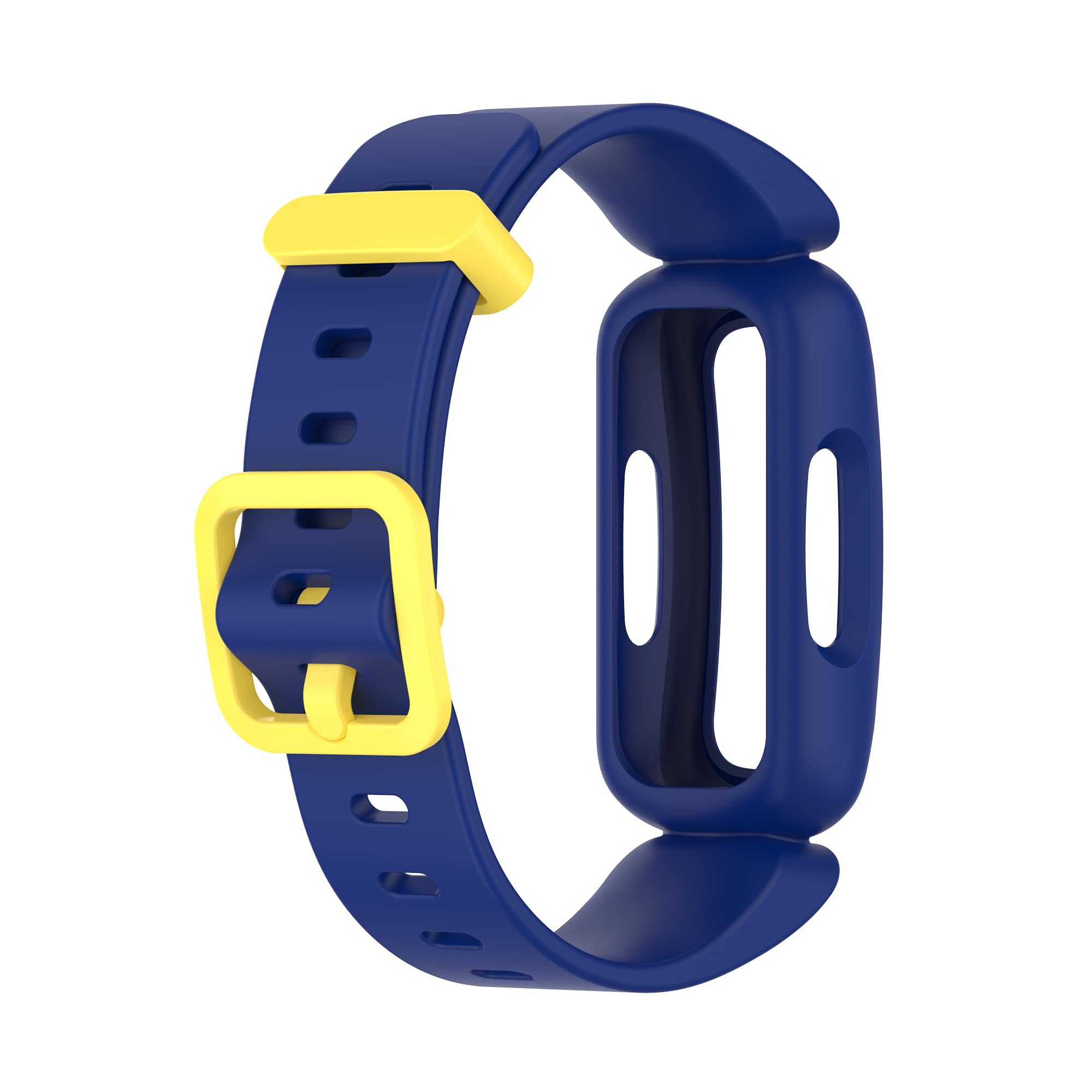 Replacement Smart Watch Bands Compatible with Fitbit Ace 3 - Soft Silicone Wristband for Kids (Black, Dark Blue, White) | Durable, Comfortable & Adjustable for Sports, School & Daily Activities