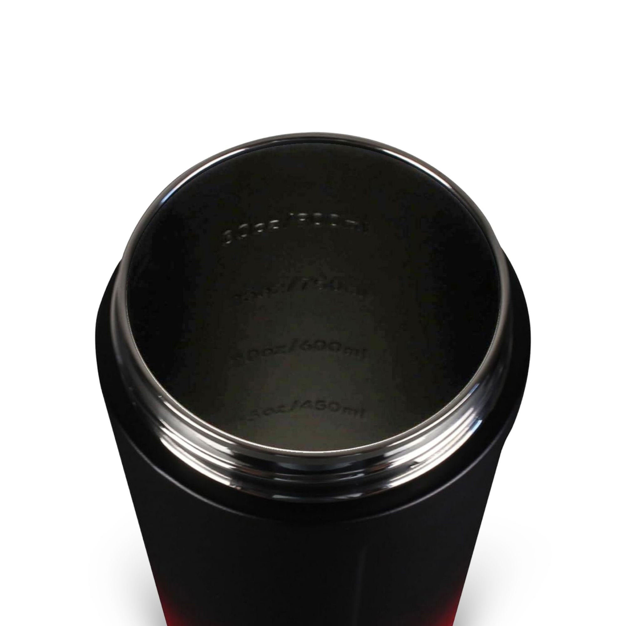 36oz Insulated Stainless Steel Ice Shaker Bottle - Red Black Ombre Gradient for Gym, Workout & Protein Drinks | Leakproof & Sweatproof Design for Fitness, Bodybuilding & Sports Hydration