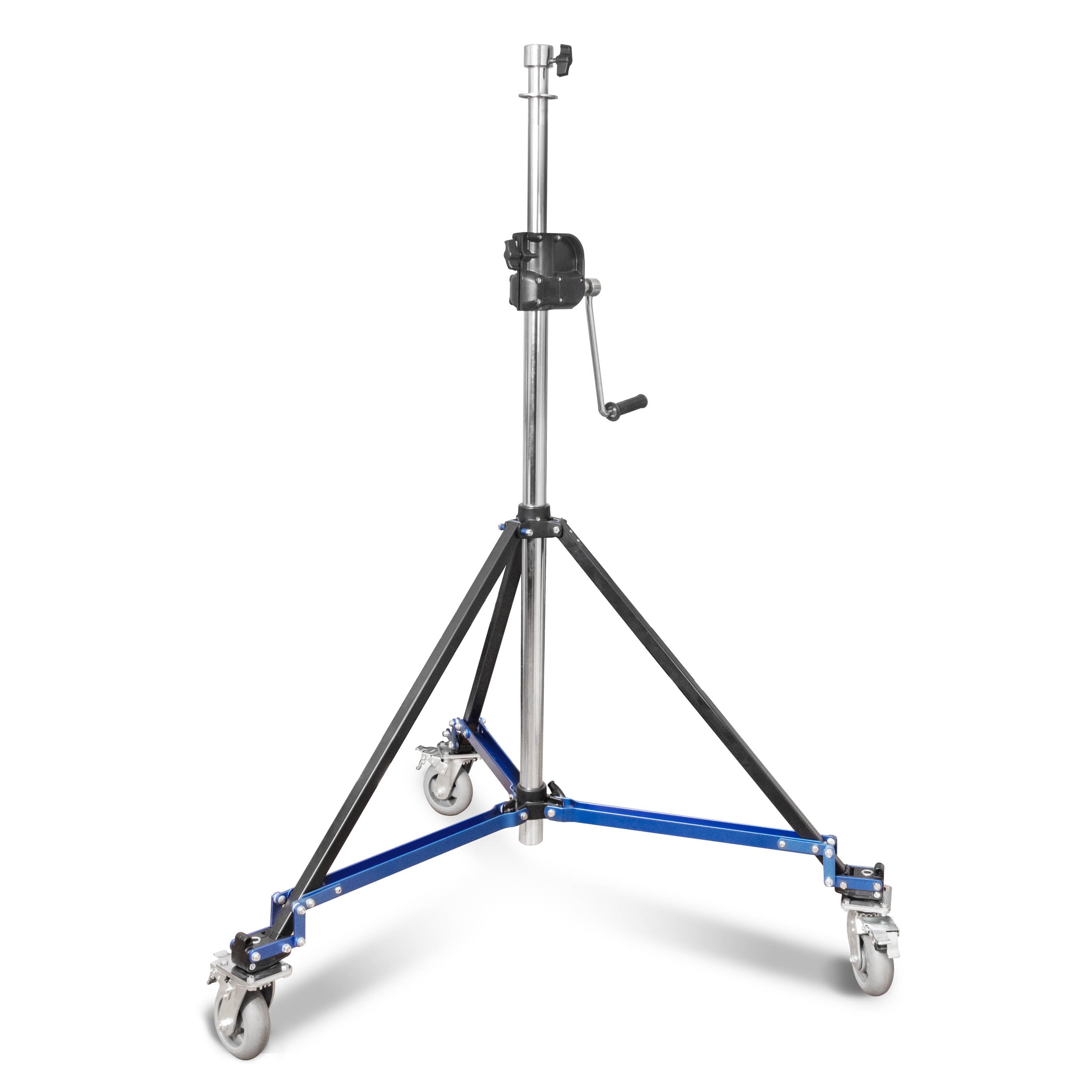 170-280cm Heavy Duty Single Riser Stainless Steel Geared Junior Wind Up Stand - Perfect for School Bands, Marching Performances & Outdoor Music Events