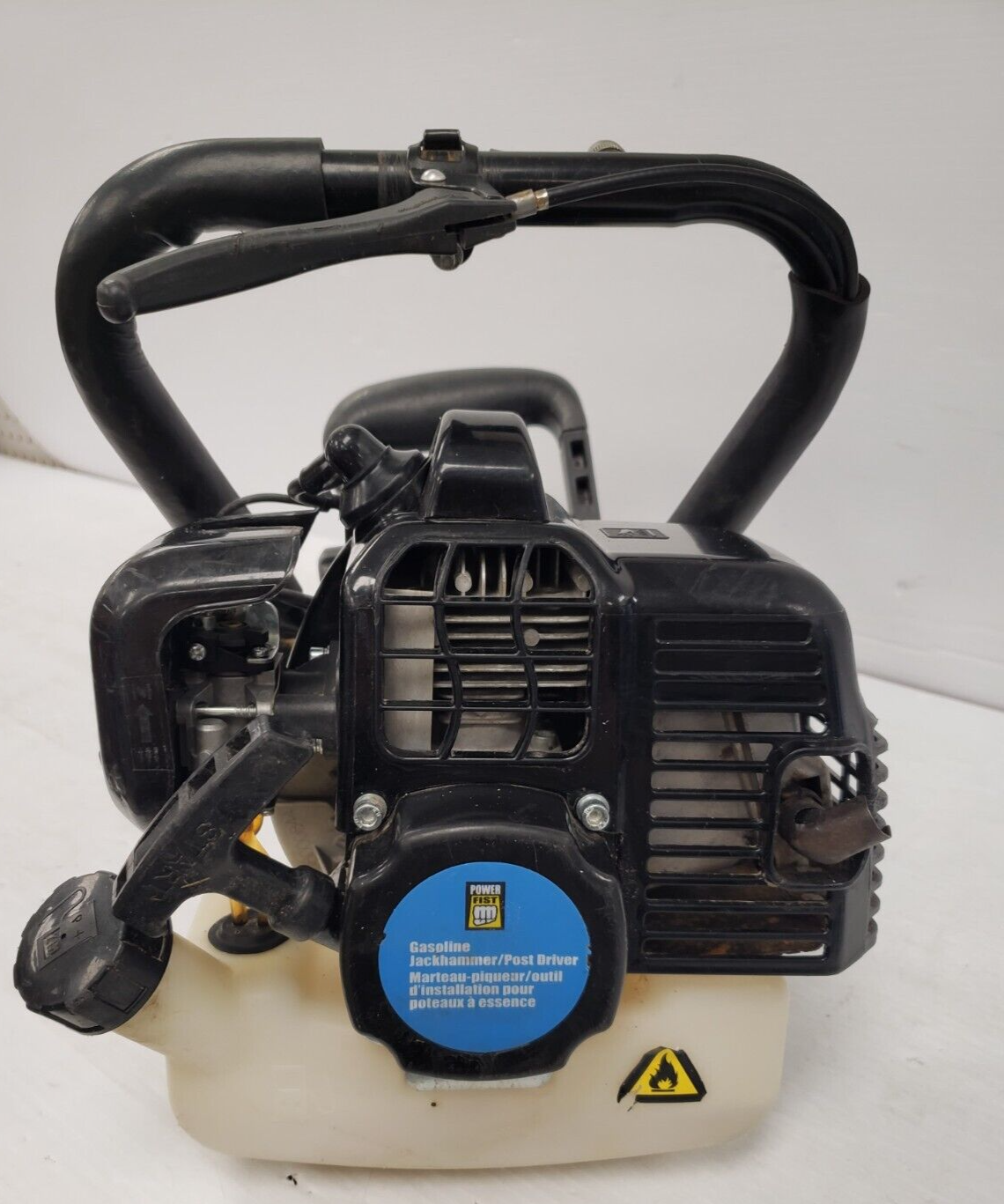 Powerfist Gasoline Jackhammer & Post Driver - Heavy Duty Demolition Tool for Concrete Breaking & Fence Post Installation - Perfect for Construction, Landscaping & DIY Projects