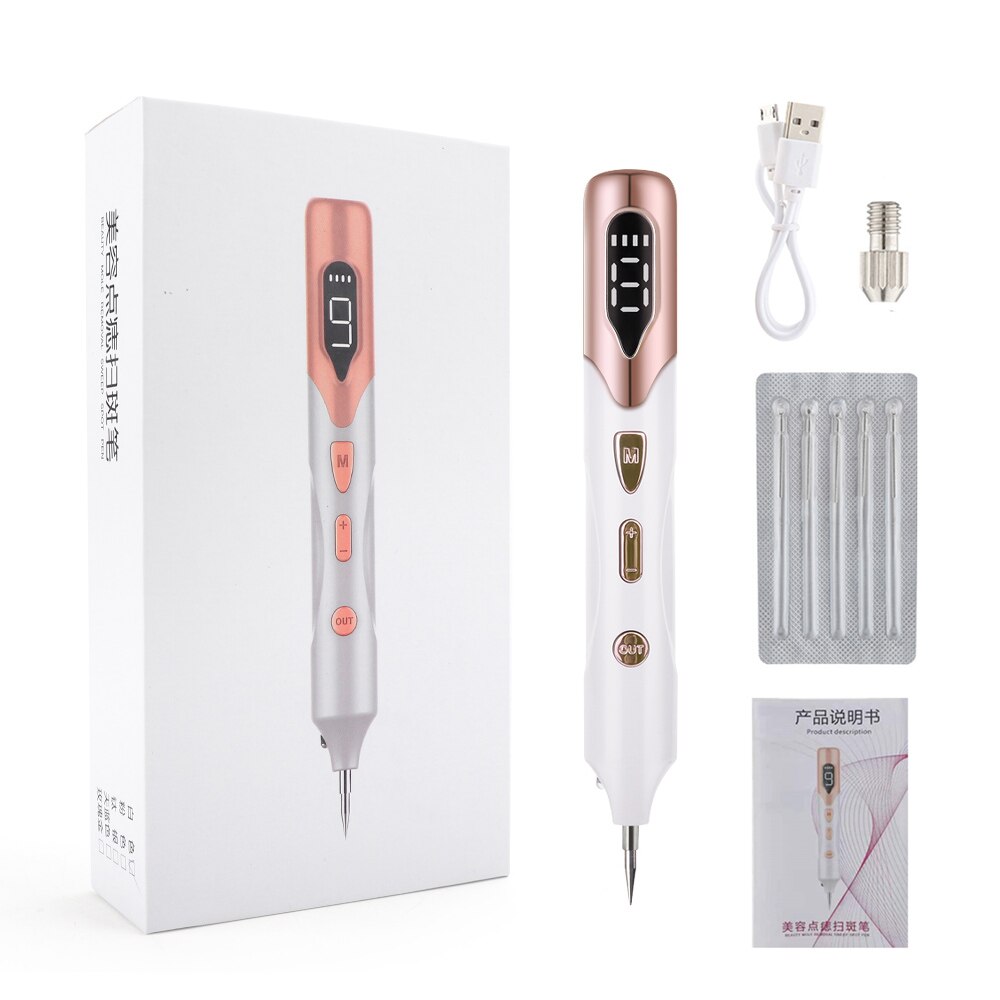 Mole Tattoo Freckle Plasma Pen - Permanent Skin Tag & Mole Removal Device - Perfect for DIY Beauty Treatments at Home