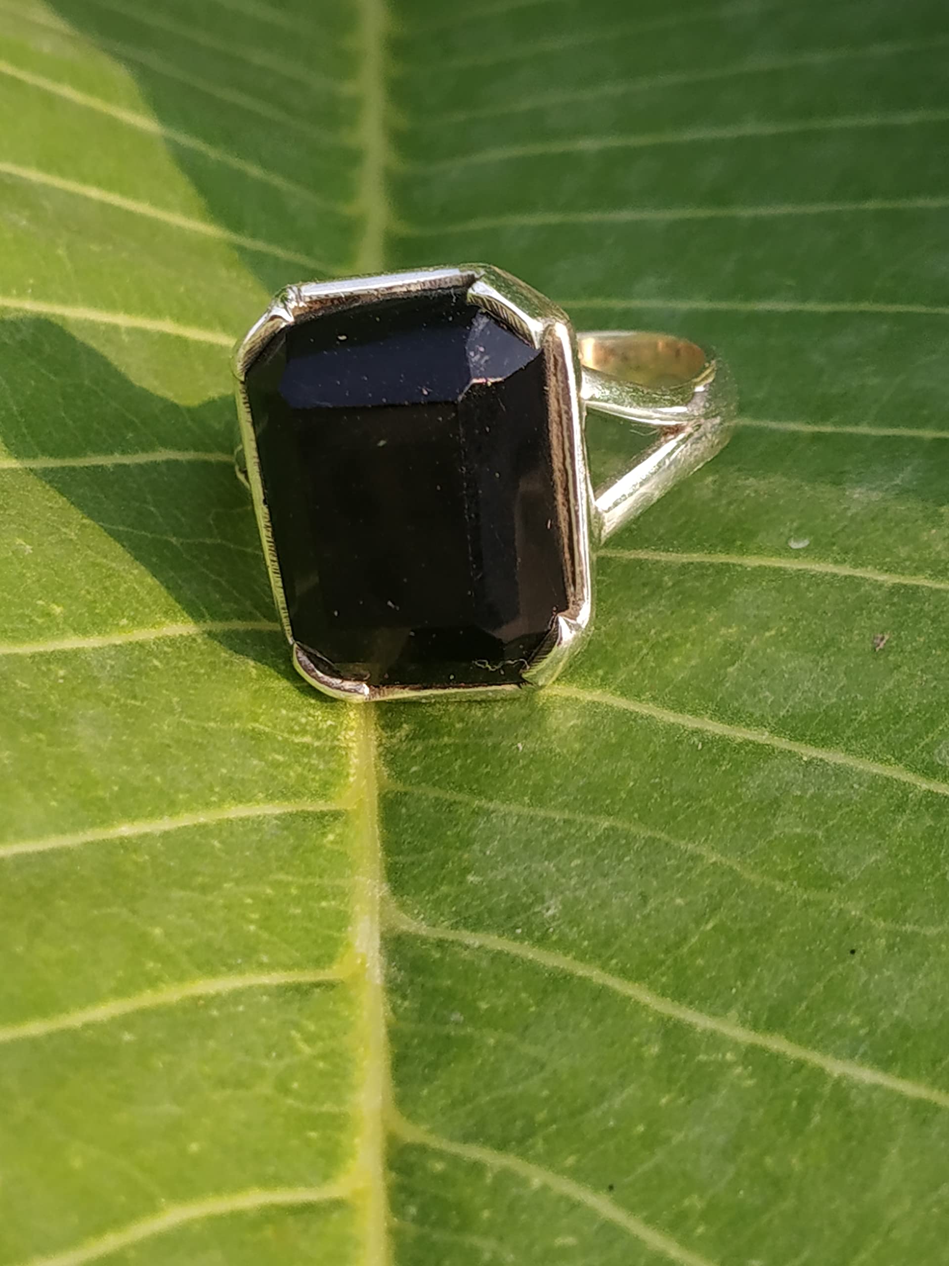 Black Onyx Ring 925 Sterling Silver Handmade Statement Ring for Women | Emerald Cut Gemstone Jewelry | Christmas Gift, Boho Style | Perfect for Parties, Weddings & Everyday Wear