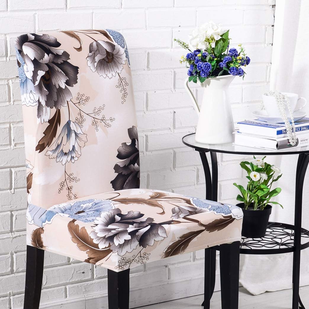 LUCACO 1/2/4 Pack Washable Stretch Dining Chair Covers - Removable Fitted Slipcovers for Home & Hotel Furniture Protection - Perfect for Dining Room, Restaurant, and Office Use