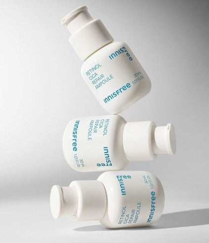 Innisfree Retinol Cica Blemish Care Ampoule 50ml - Korean Skincare for Acne & Wrinkles - Perfect for Nighttime Repair & Sensitive Skin Care