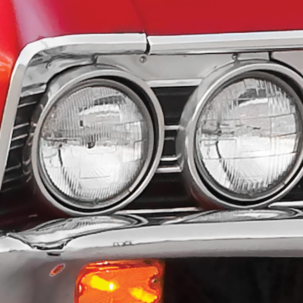 Premium Headlight Bezels Set - Chrome & Black Car Headlight Trim Rings for Ford, Chevy, Dodge - Easy Installation & Weather Resistant - Upgrade Your Vehicle's Front End Style (For Trucks, SUVs & Classic Cars)