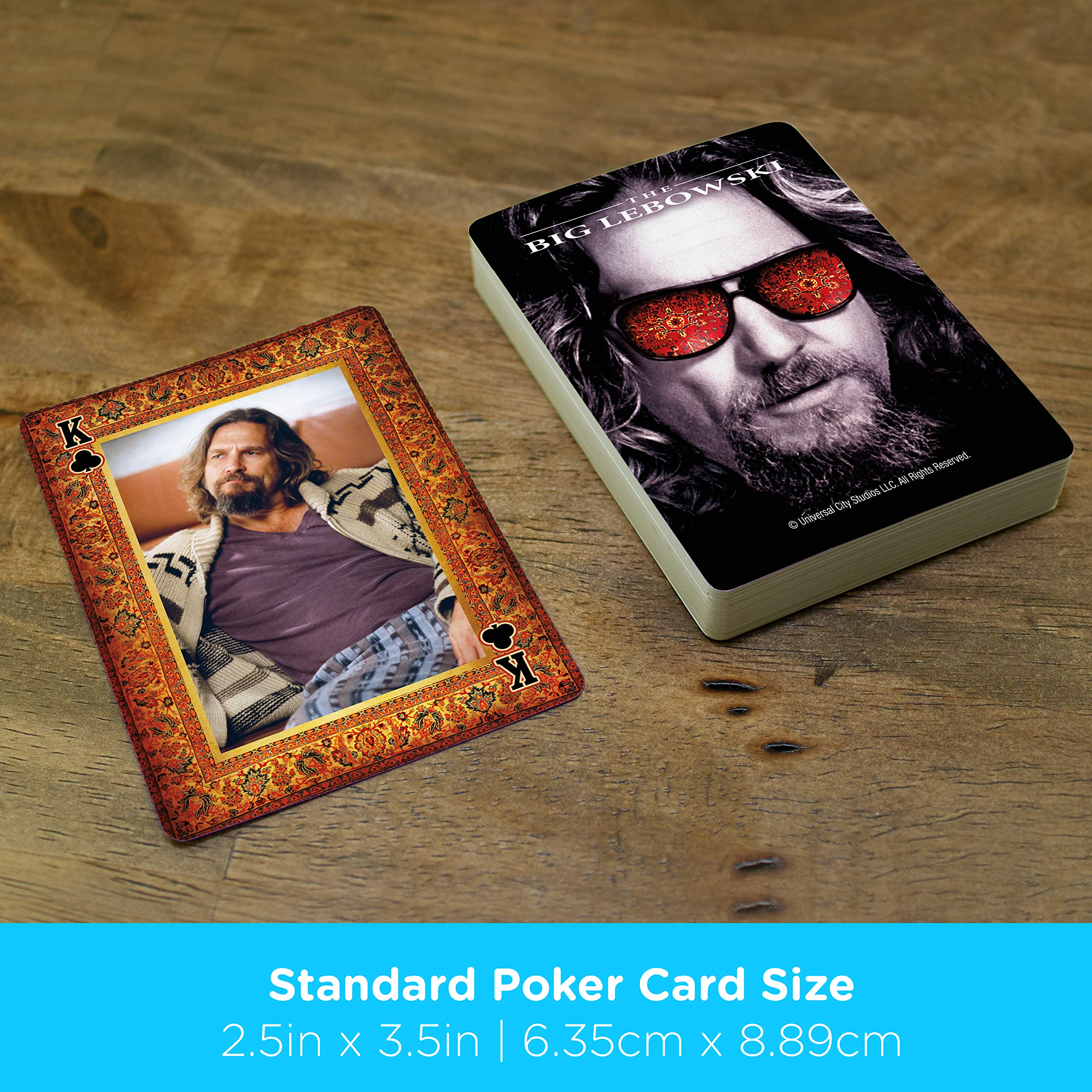 **AQUARIUS The Big Lebowski Playing Cards - Officially Licensed Deck for Poker, Blackjack & Collectibles - Perfect for Game Nights & Movie Fans**