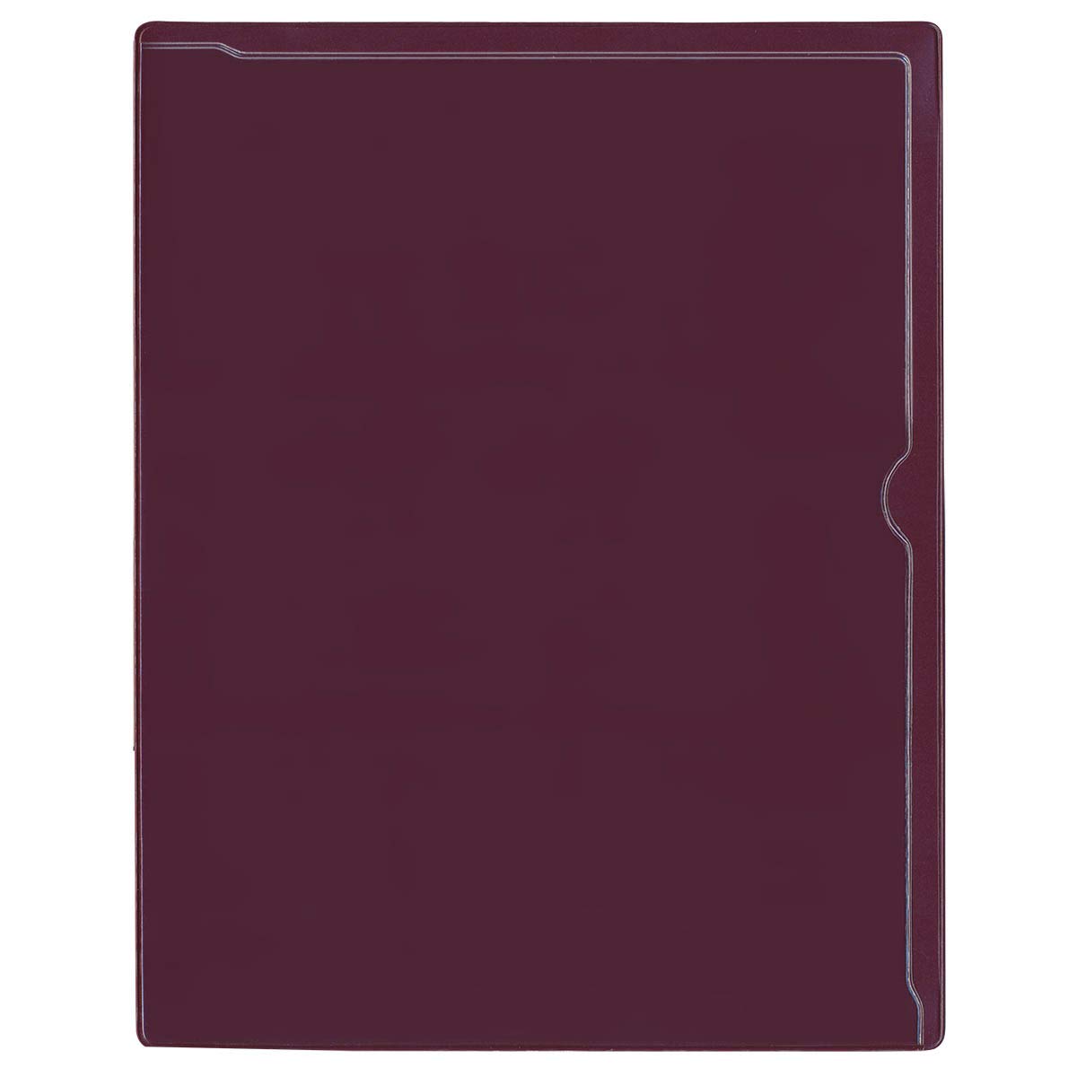 StoreSMART Heavy Duty 500-Pack Maroon Plastic Back Paperwork Organizers with Clear Plastic Front - Perfect for Office Filing, Document Storage & Home Organization (PF8511PQM-500)