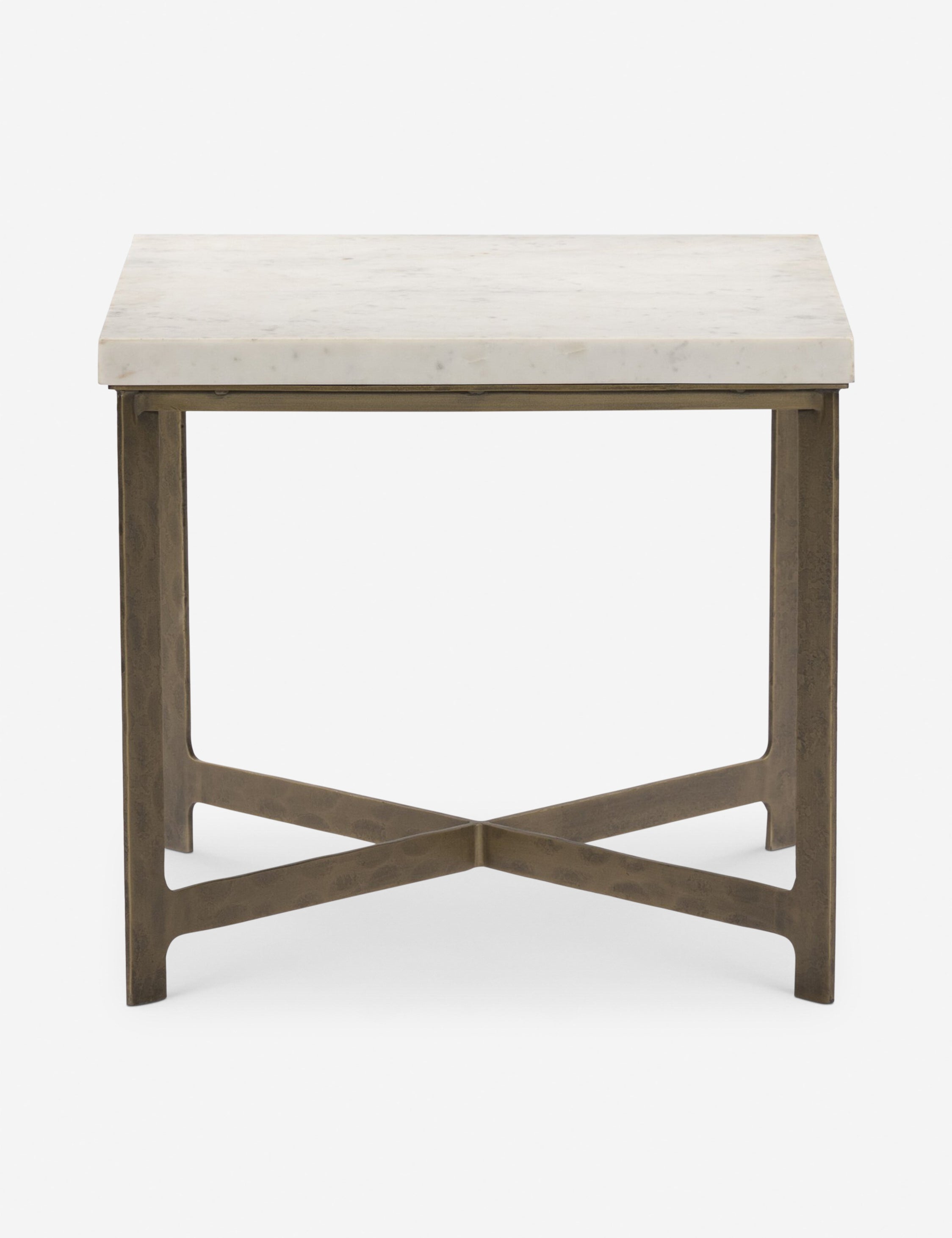 Brass and White Marble