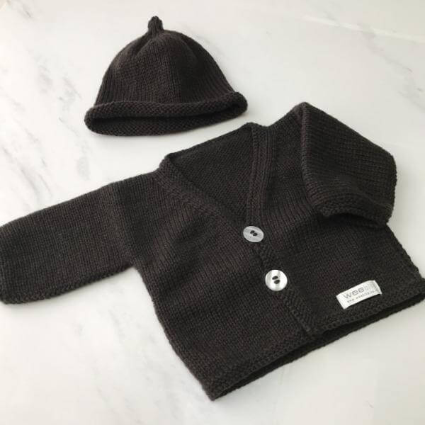 Adorable Baby Cardigan and Beanie Set - Soft Knit Newborn Winter Outfit for Boys & Girls | Perfect for Photoshoots, Holidays & Outdoor Adventures