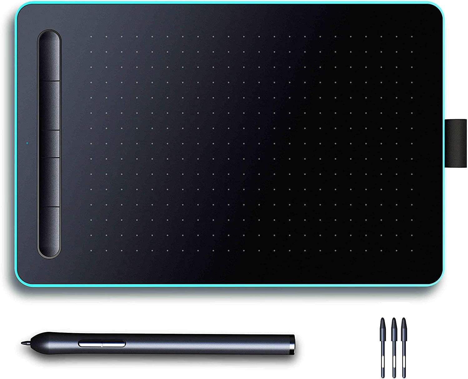 Digital Drawing Tablet 24x14cm with Rechargeable Stylus - 8192 Pressure Levels, 5080 LPI Resolution - Graphic Tablet for Artists, Designers & Online Teaching (Perfect for Digital Art, Animation & Remote Work)