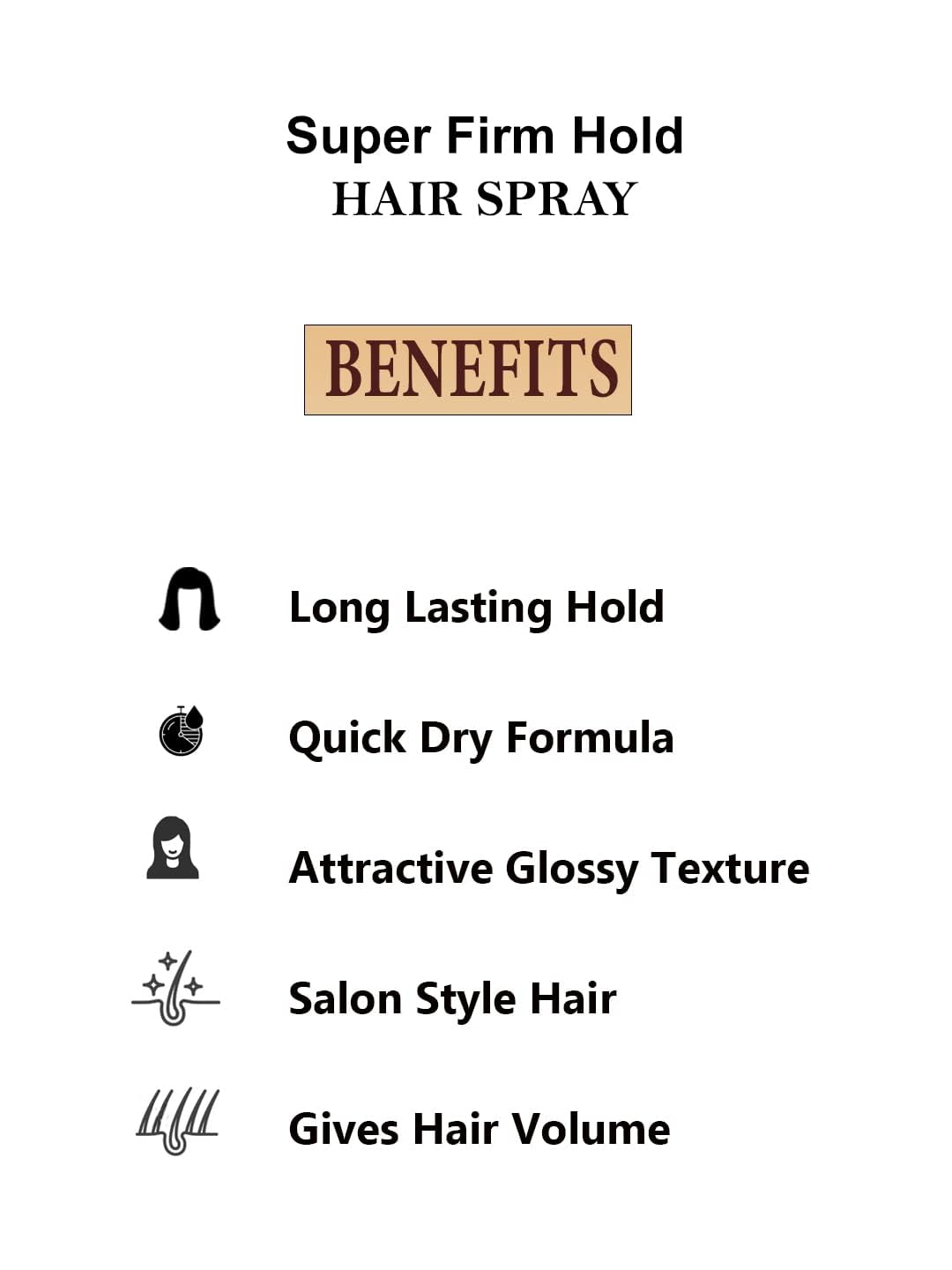 ZemGlam Strong Hold Hair Spray 400ml - Long Lasting Styling Spray for All Hair Types | Perfect for Everyday Use, Parties & Special Occasions