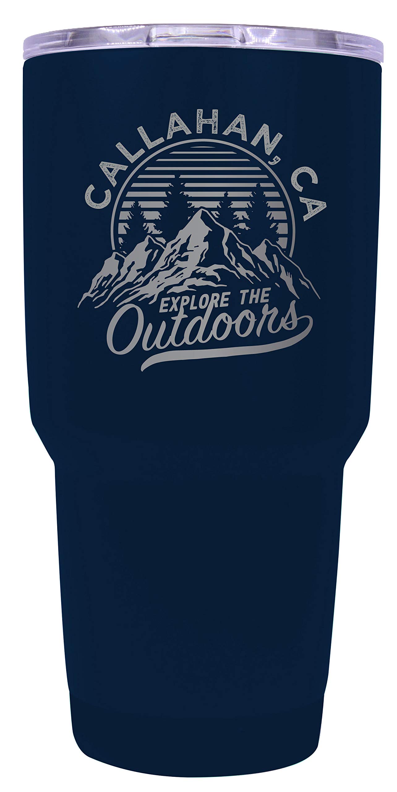 R&R Imports Callahan California Souvenir - 24oz Insulated Stainless Steel Tumbler with Laser Engraving (Navy Blue) - Perfect for Travel, Camping & Outdoor Adventures
