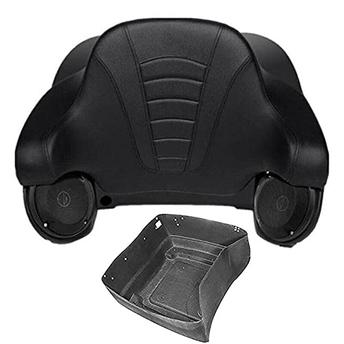 TCMT King Tour Pack Wrap-Around Backrest Speakers for Harley Touring Models (2014-2023) - Premium Audio Upgrade for Road King, Road Glide, Street Glide & Electra Glide - Perfect for Long Rides & Highway Cruising