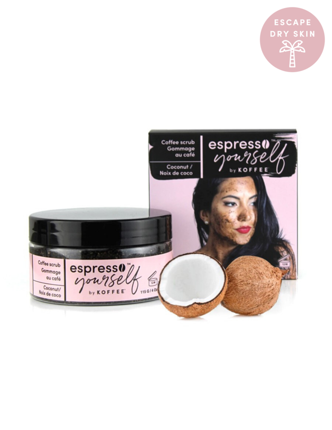 Organic Koffee Beauty Coconut Coffee Scrub - Exfoliating Body Scrub for Smooth Skin - Perfect for Spa Day & Self Care Routine