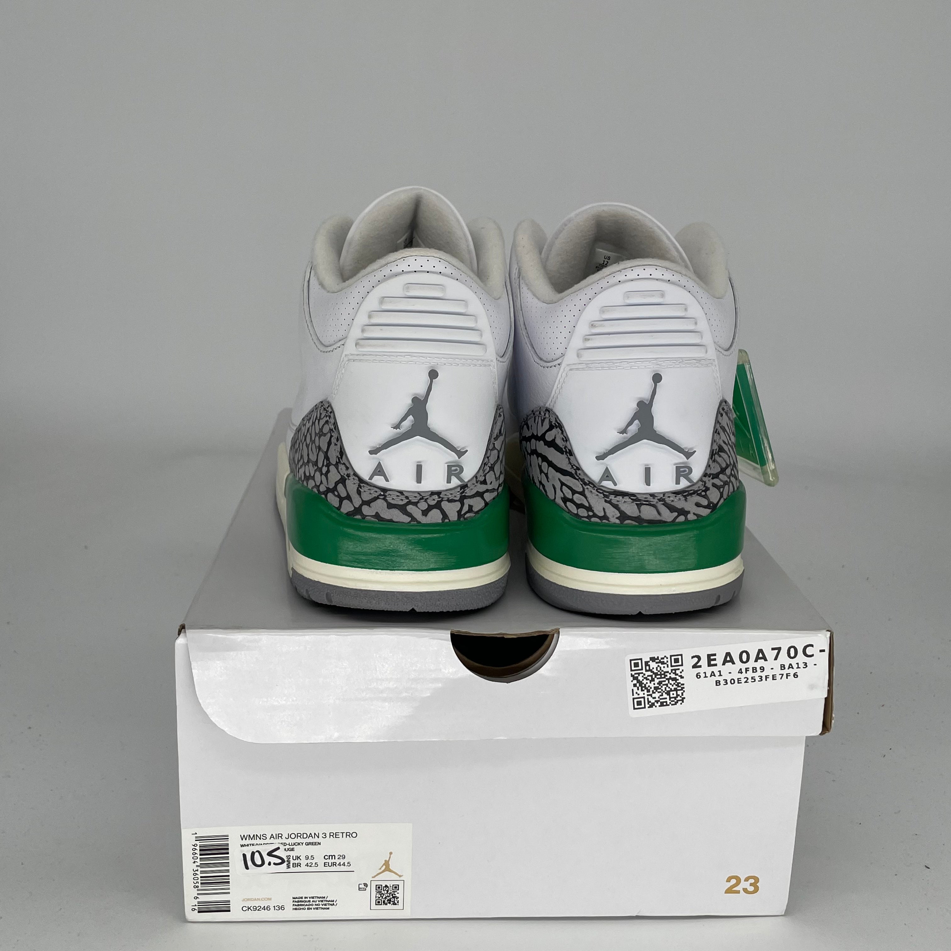 AIR JORDAN 3 Lucky Green Women's Basketball Shoes Size 10.5/12W - Style CK9246-136 | Retro Sneakers for Running, Gym & Streetwear Fashion