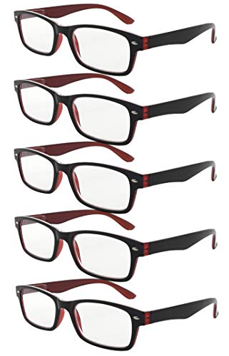 Black-red 5pc All Clear Lens