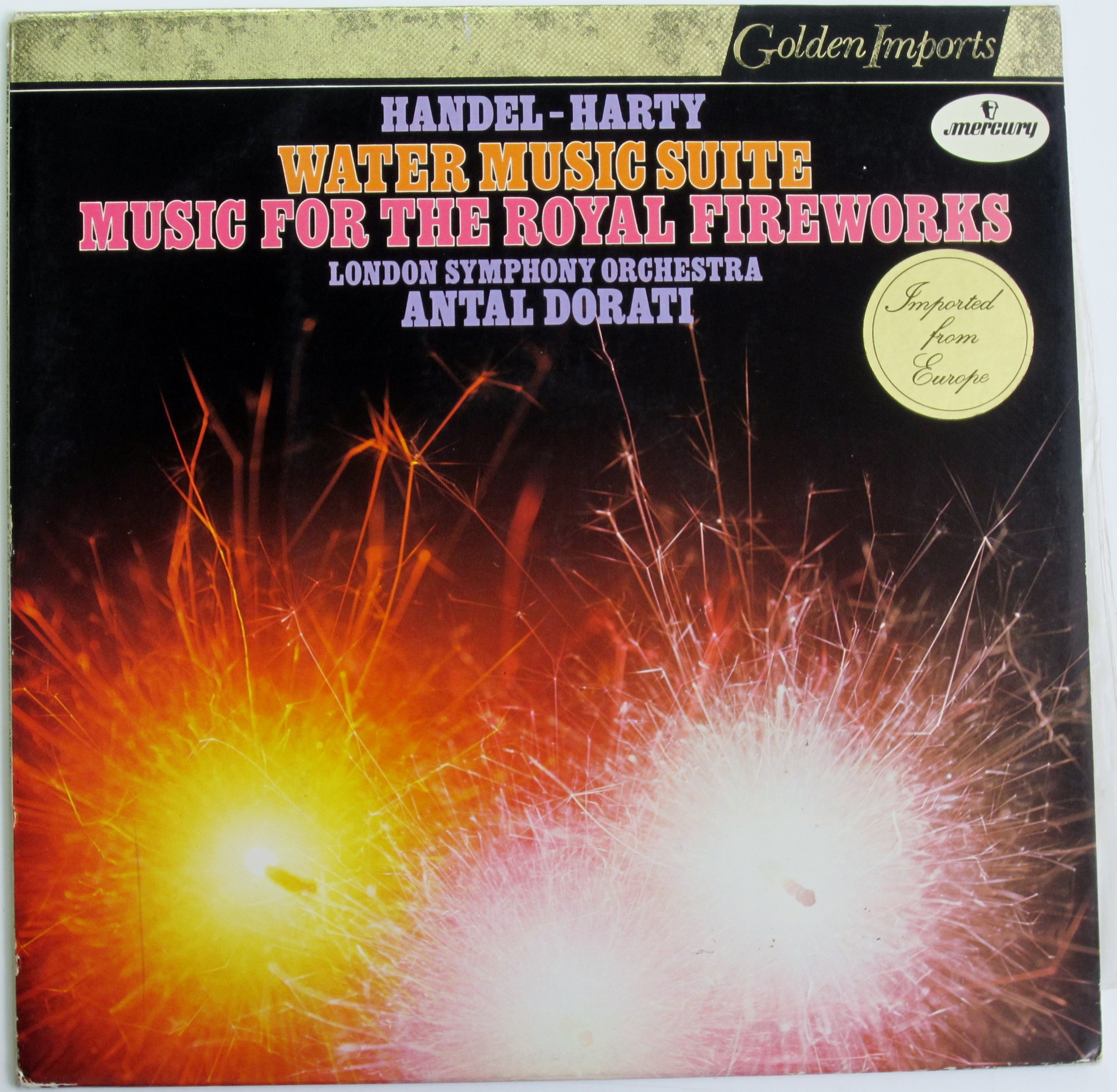 Handel-Harty: Water Music Suite & Music for the Royal Fireworks - London Symphony Orchestra, Antal Dorati (Golden Imports) | Baroque Classical Music CD for Relaxation, Dinner Parties & Royal Events