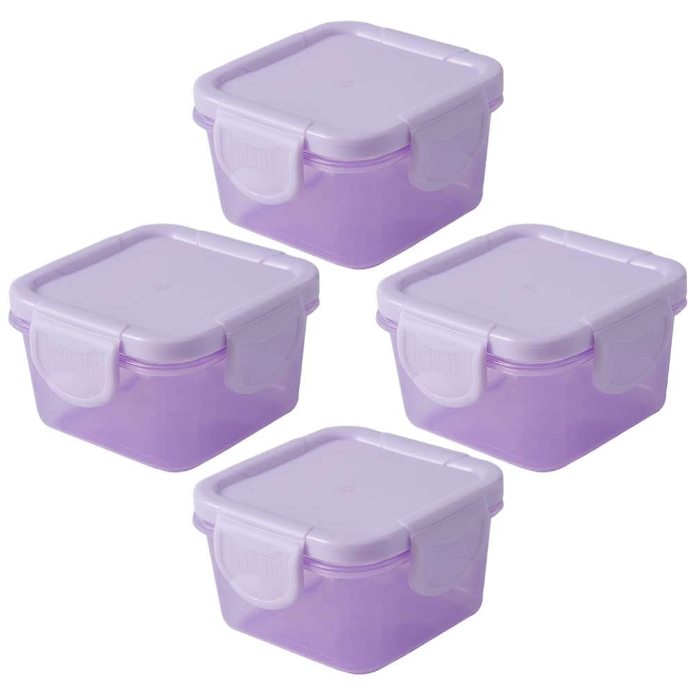 Cabilock 4-Piece Airtight Food Storage Containers Set with Lids - Reusable Bento Lunch Boxes for Meal Prep, Pantry & Refrigerator Organization - Perfect for Office Lunch, Picnics & Leftovers Storage