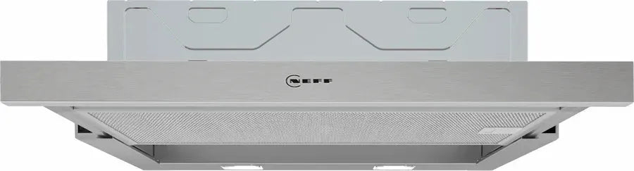 Neff 60cm Slide Out Range Hood N30 D46BR22N1B - Stainless Steel Kitchen Extractor Fan with Powerful Ventilation - Perfect for Modern Kitchens and Open Plan Living Spaces