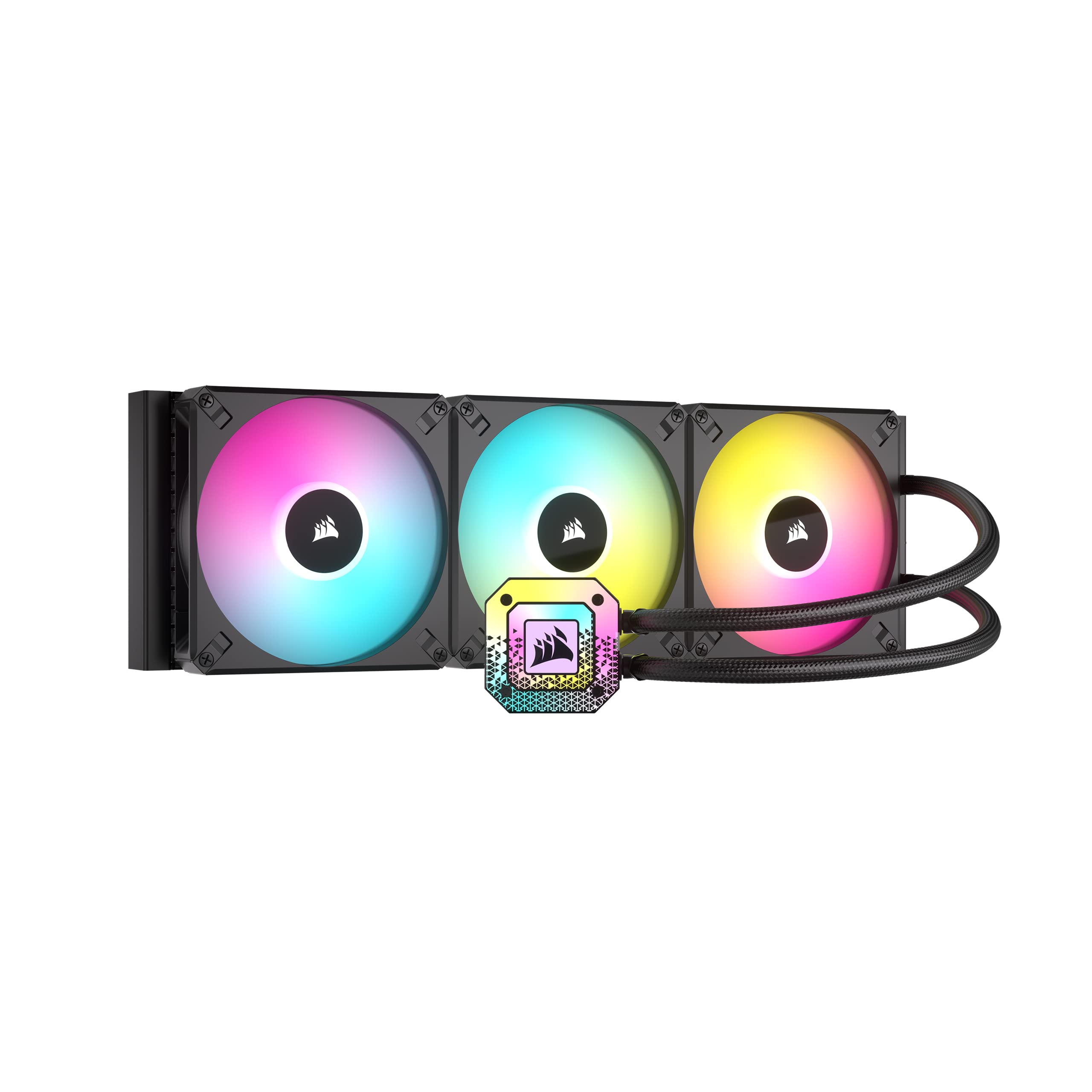 Corsair iCUE H170i Elite CAPELLIX XT Liquid CPU Cooler with 3 AF140 RGB Elite Fans - 420mm Radiator - Compatible with Intel LGA 1700, 1200, 115X, 2066 & AMD AM5, AM4 Sockets - Includes iCUE Commander CORE - Black - Perfect for High-Performance Gaming PCs and Workstations