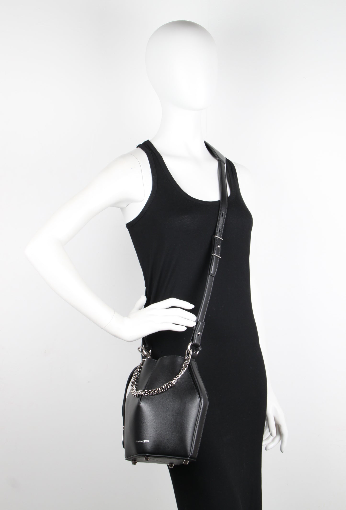Stylish Small Bucket Bag for Women - Trendy Black & Silver Crossbody Purse - Perfect for Everyday Use, Travel & Shopping