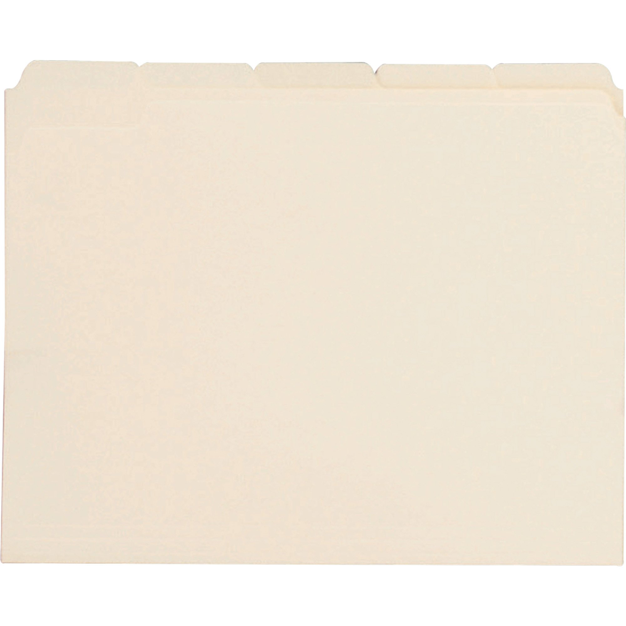 Business Source 1/5 Cut Tab Manila File Folders (43567) - Letter Size Office File Organizers for Documents, Papers, and Records - Perfect for Filing Cabinets, Desks, and Home Office Organization