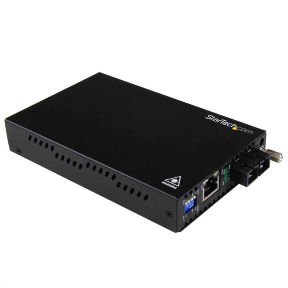 StarTech.com Gigabit Ethernet Fiber Media Converter - 1000Mbps SFP Slot, ET91000SC2 for High-Speed Network Connectivity | Ideal for Home Office, Data Centers & Enterprise Networks