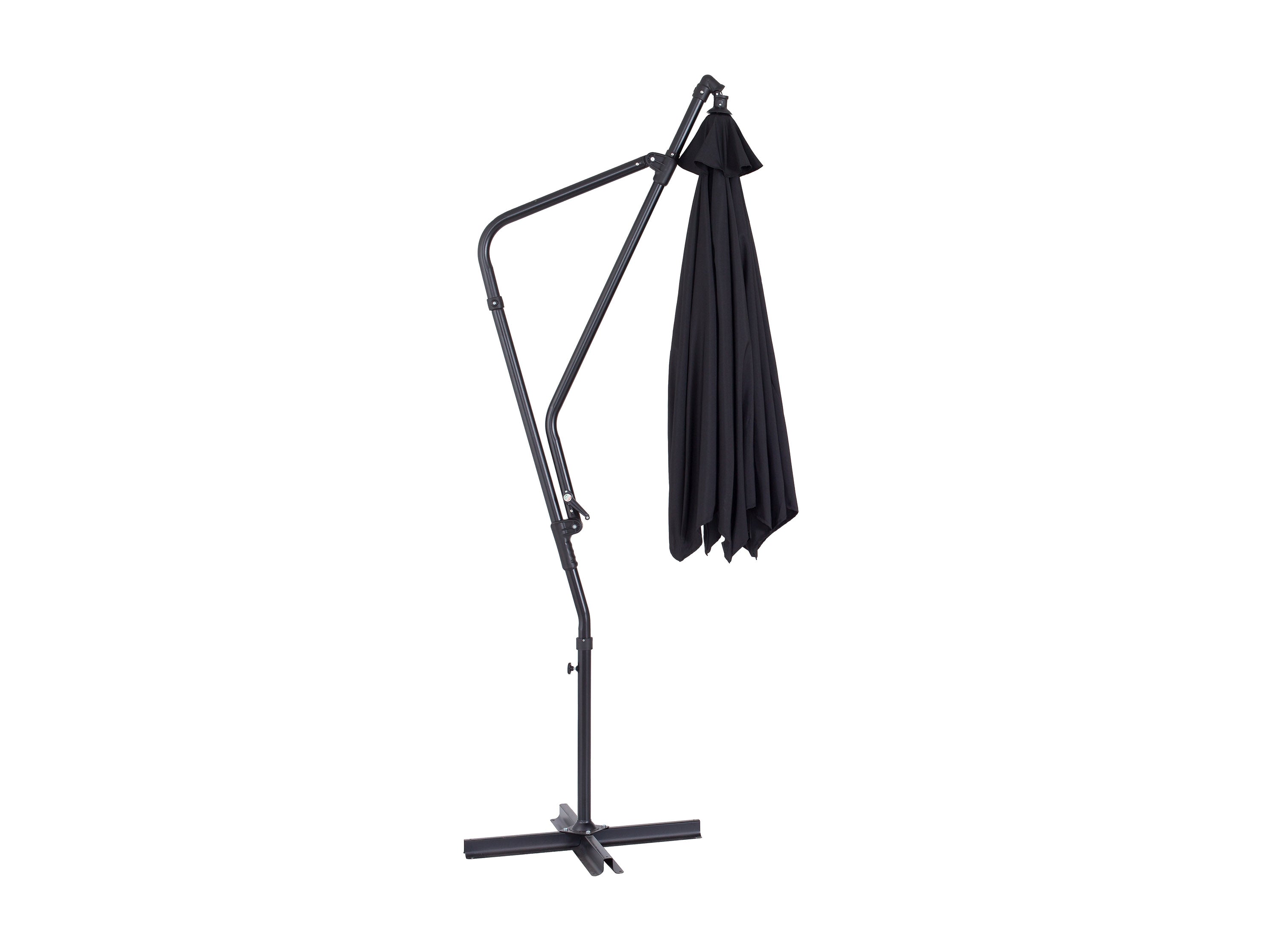 10ft Black Cantilever Umbrella - Heavy Duty Outdoor Patio Umbrella with Wind Vent, Perfect for Poolside, Garden, Deck, and Backyard Relaxation