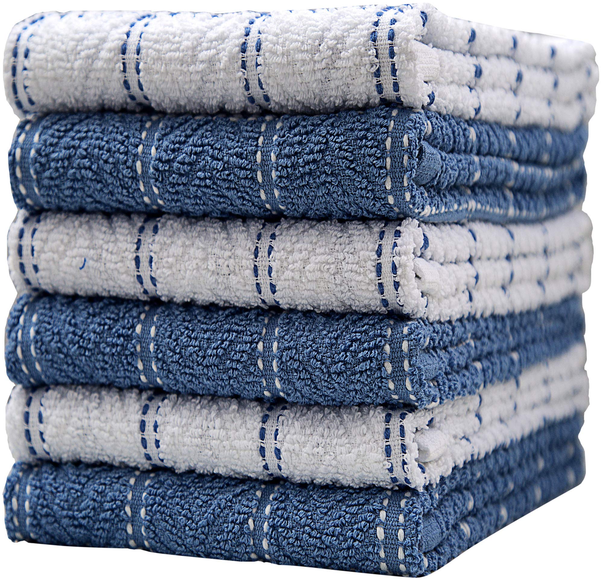 Premium Cotton Kitchen Towels Set of 6 (16.5
