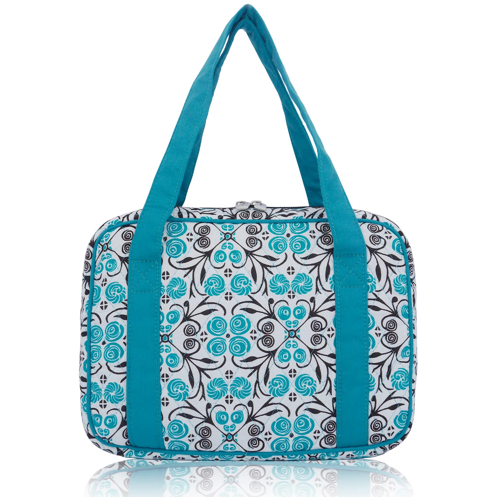 DIWI Quilted Bible Cover - Large Tote Book Bag for Church & Travel (11.25x8.25in)