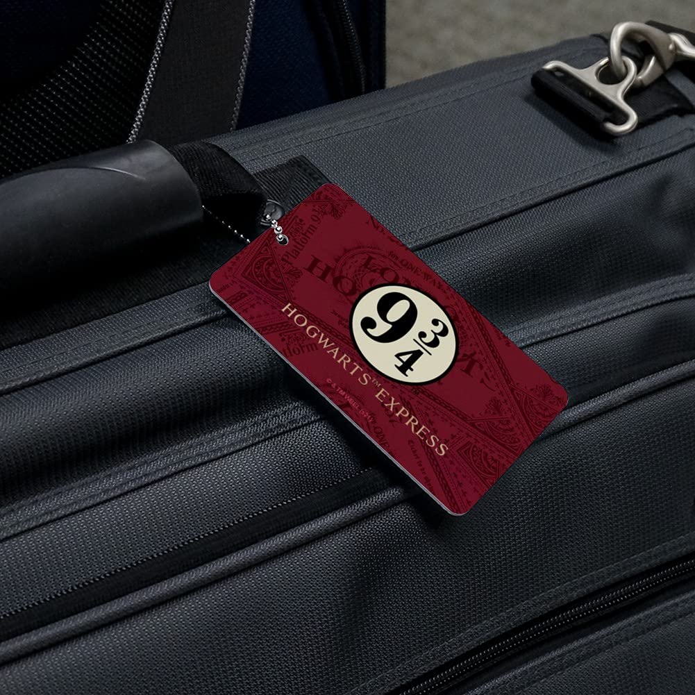 Harry Potter Hogwarts Express Luggage Tag - Suitcase ID Card & Carry-On Ticket Holder - Perfect for Travel, Cosplay, and Harry Potter Collectibles
