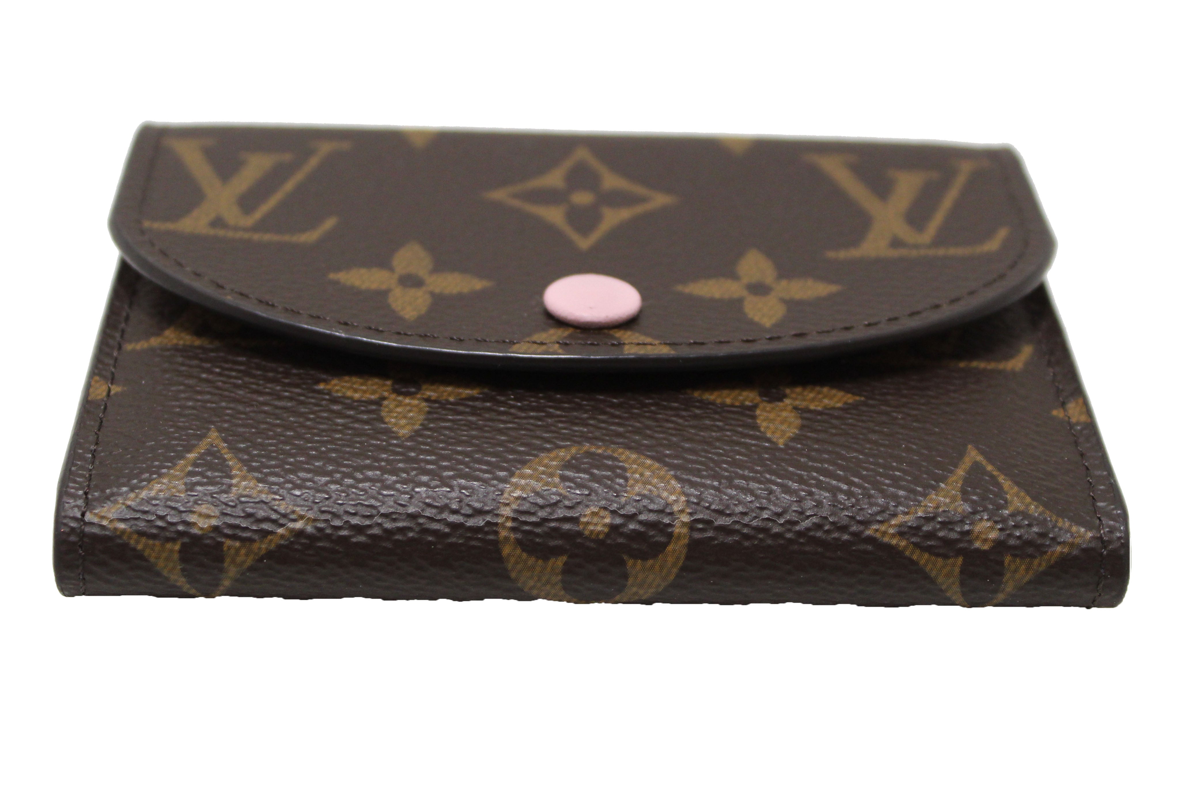 Authentic Louis Vuitton Monogram Rosalie Coin Purse & Wallet - Compact Luxury Organizer for Cards, Cash, and Coins | Perfect for Everyday Use, Travel, and Gift Giving