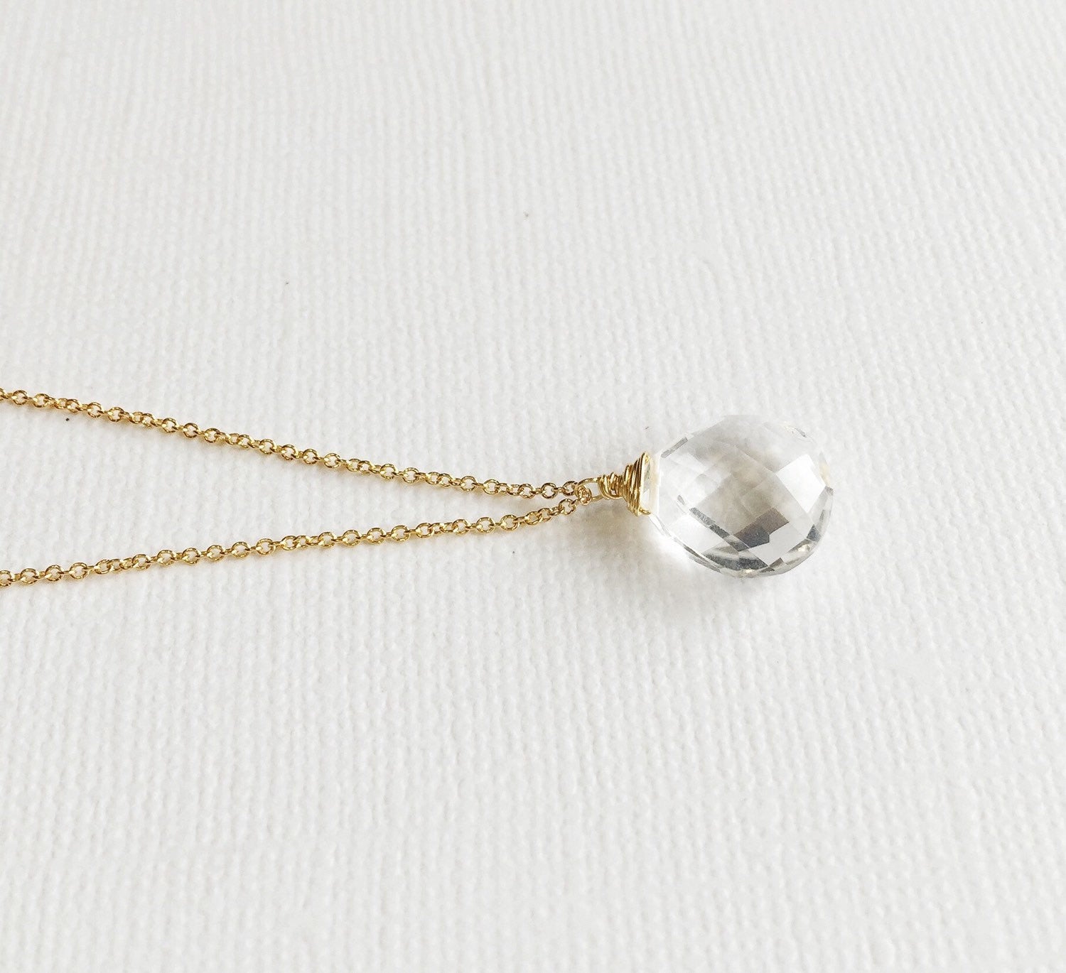 Kaipo Crystal Quartz Necklace (N192) - Elegant & Healing Jewelry for Women, Perfect for Gifts, Parties & Everyday Wear