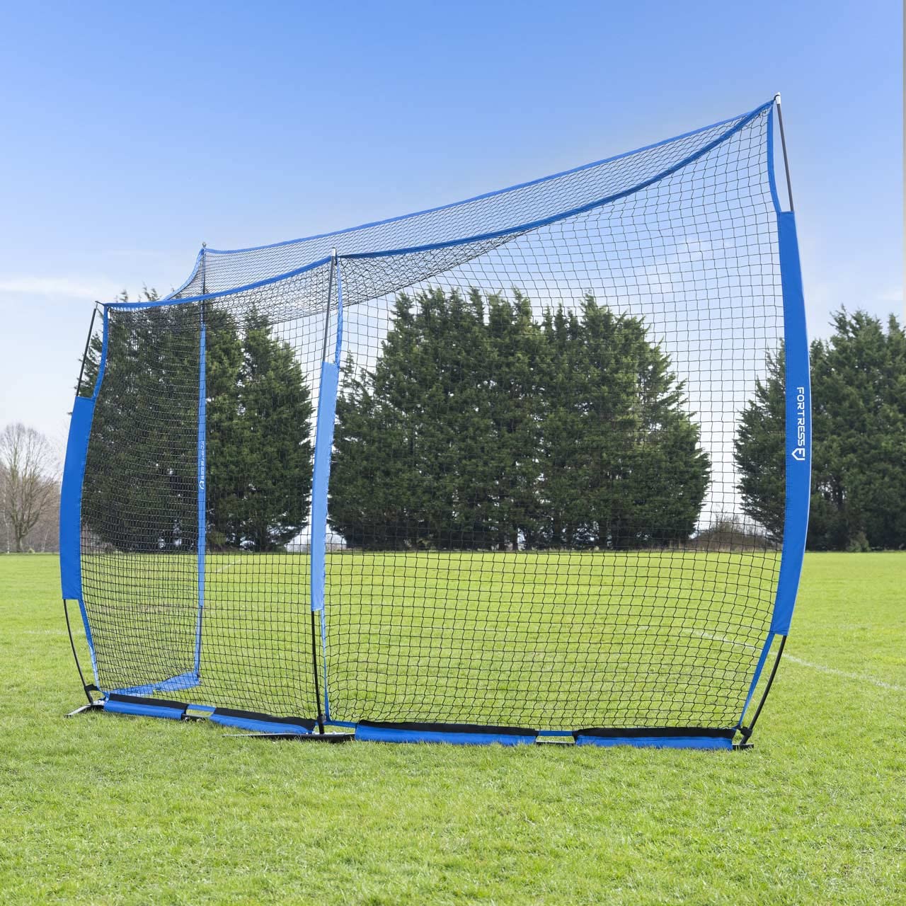 FORTRESS Pop-Up Baseball Backstop Net - Portable Pitching & Batting Practice Net for Baseball & Cricket Training | Perfect for Backyard, Field, and Indoor Use