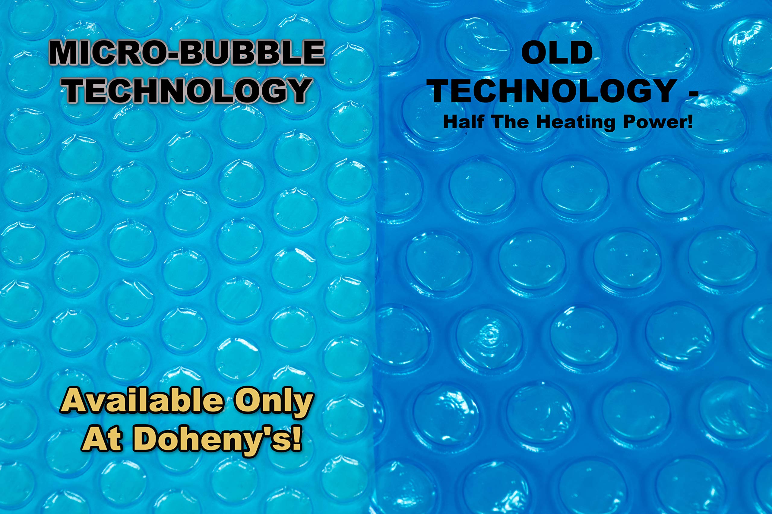 Doheny's Clear-Tek Micro-Bubble Solar Pool Cover for Above Ground Pools | Increases Water Temperature & Reduces Evaporation | Perfect for Summer Swimming & Energy Savings