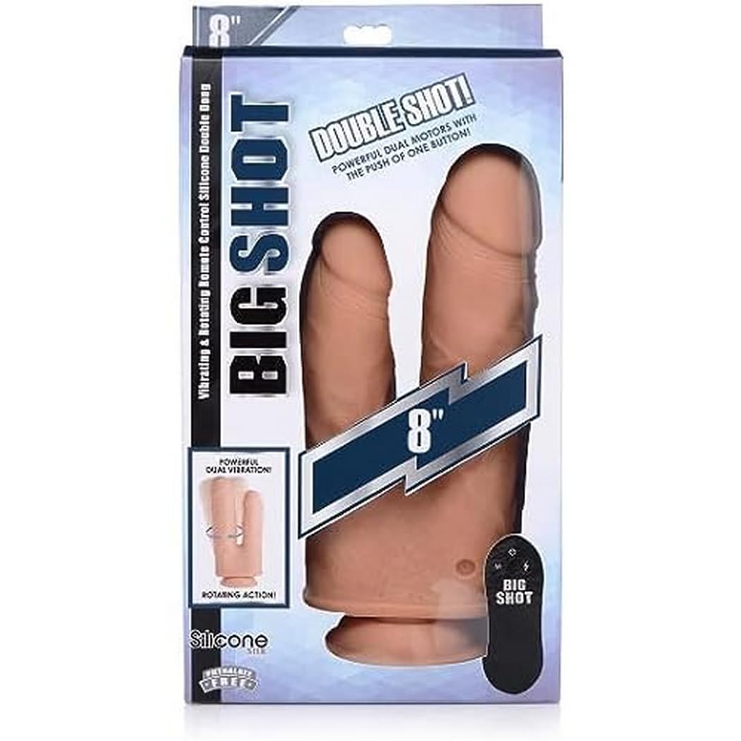 Remote Control Silicone Double Dildo - Vibrating & Rotating Adult Toy for Couples Play, Solo Use, BDSM & Long Distance Relationships