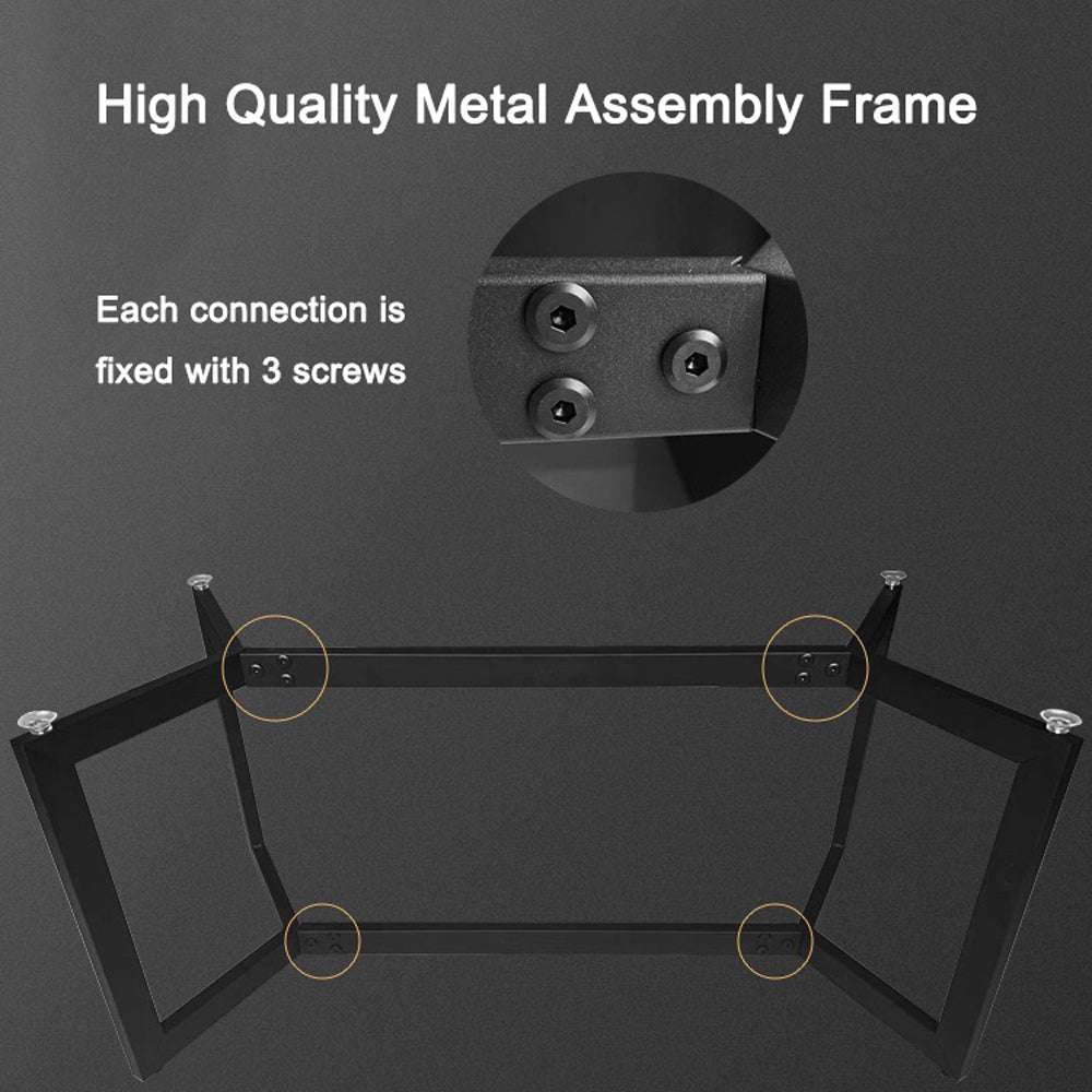 120x60cm Glossy White Minimalist Slate Coffee Table - Modern Marble Tea Table for Living Room, Rectangle Cocktail Side Table with Solid Metal Legs - Perfect for Small Spaces, Apartments & Lounge Decor